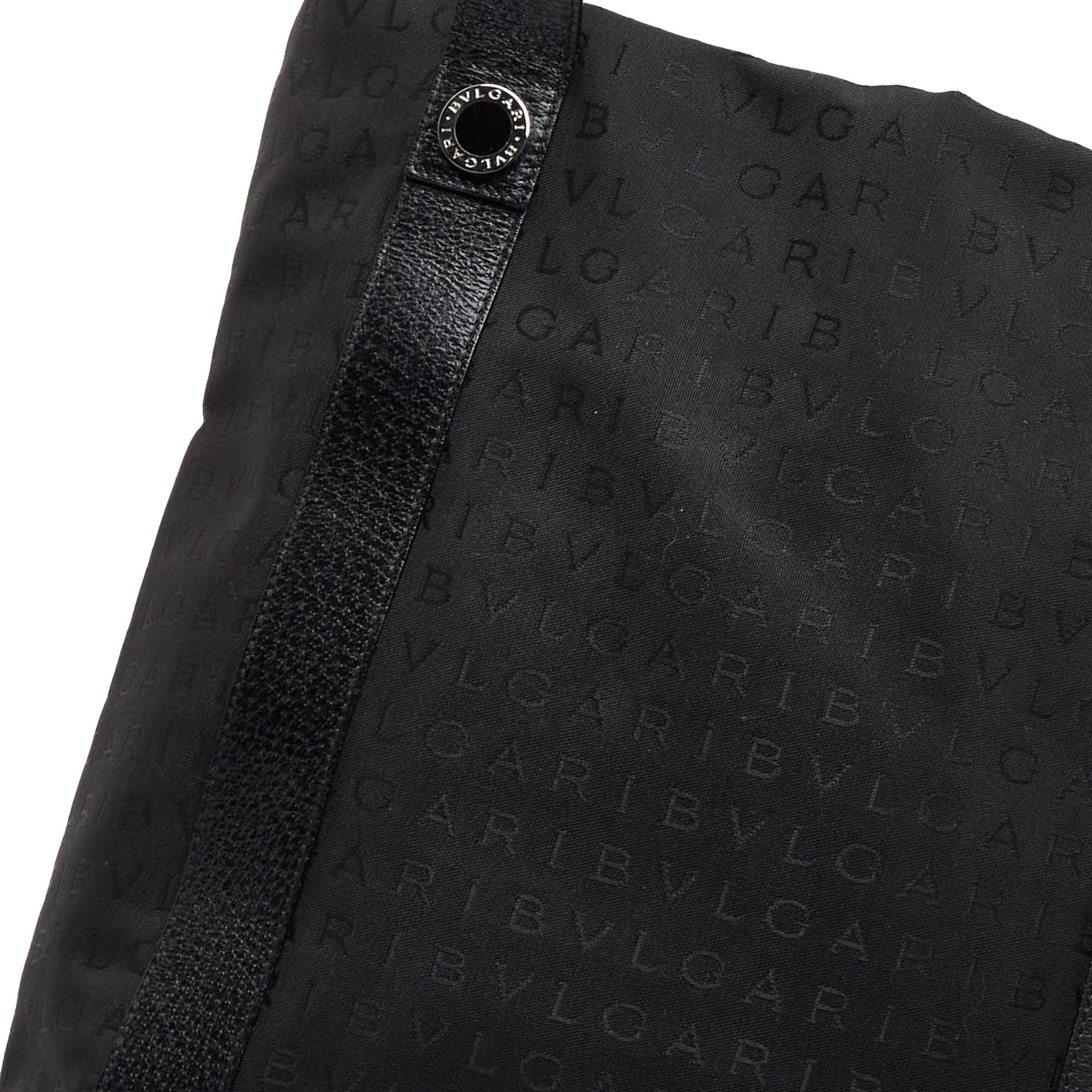 Black Bvlgari Logomania Tote
