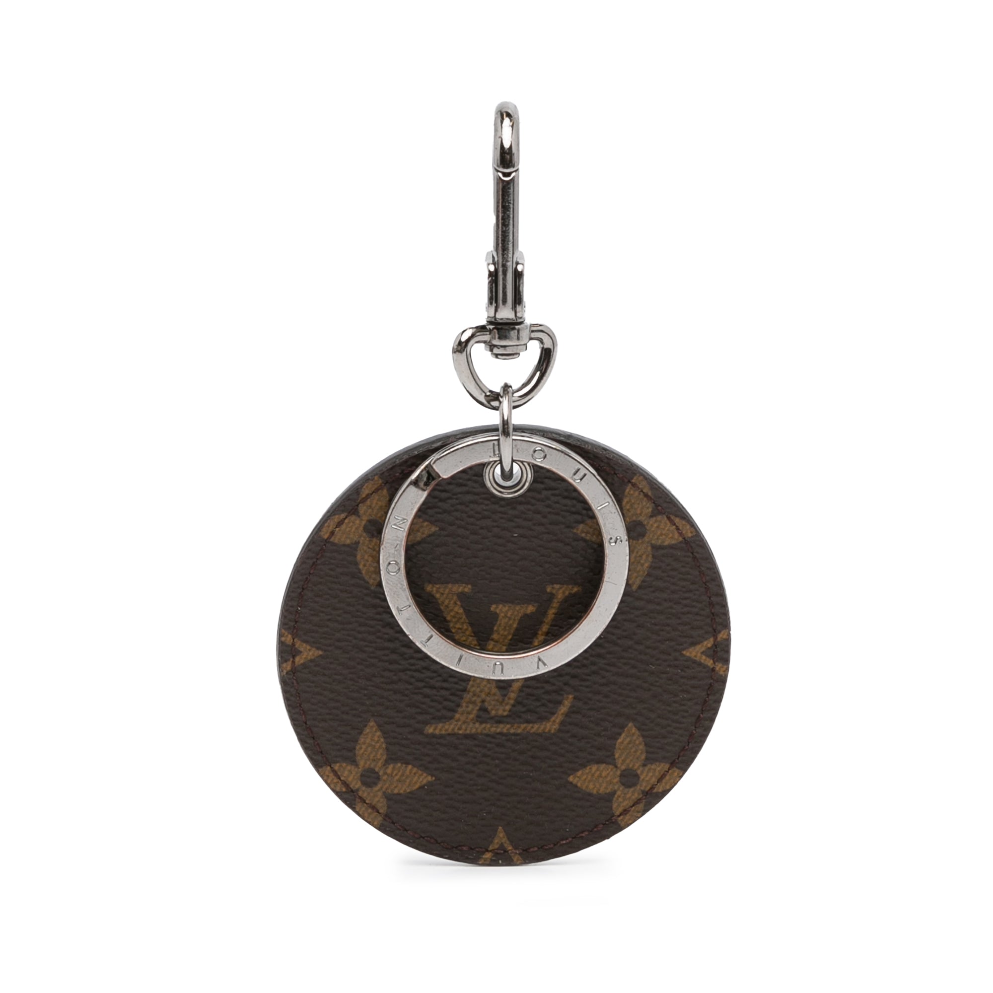 Brown Louis Vuitton Monogram Illustre Logos Bag Charm Key Chain