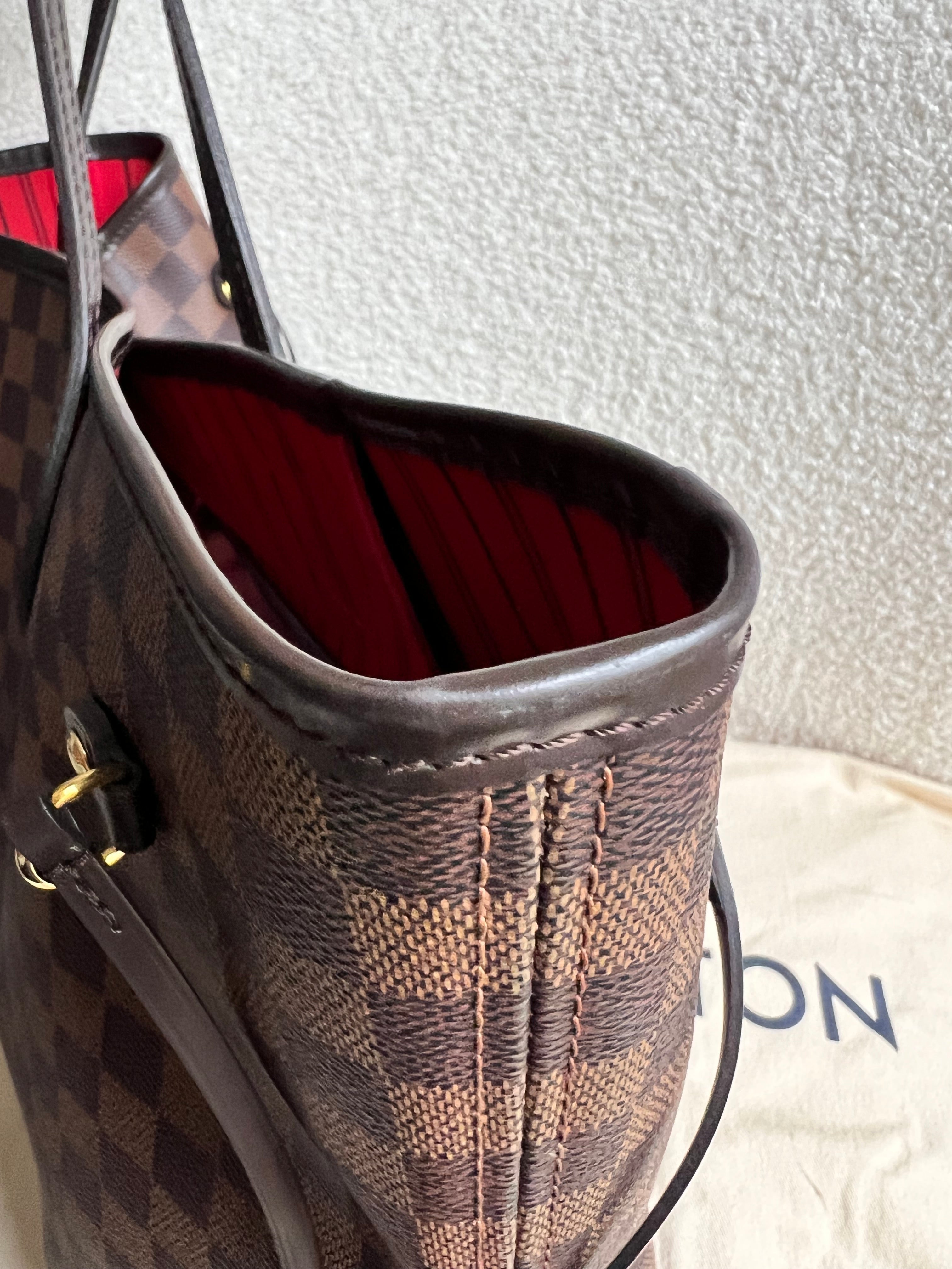 Louis Vuitton Neverfull MM Damier Ebene Cherry Interior (RRP £1,410)