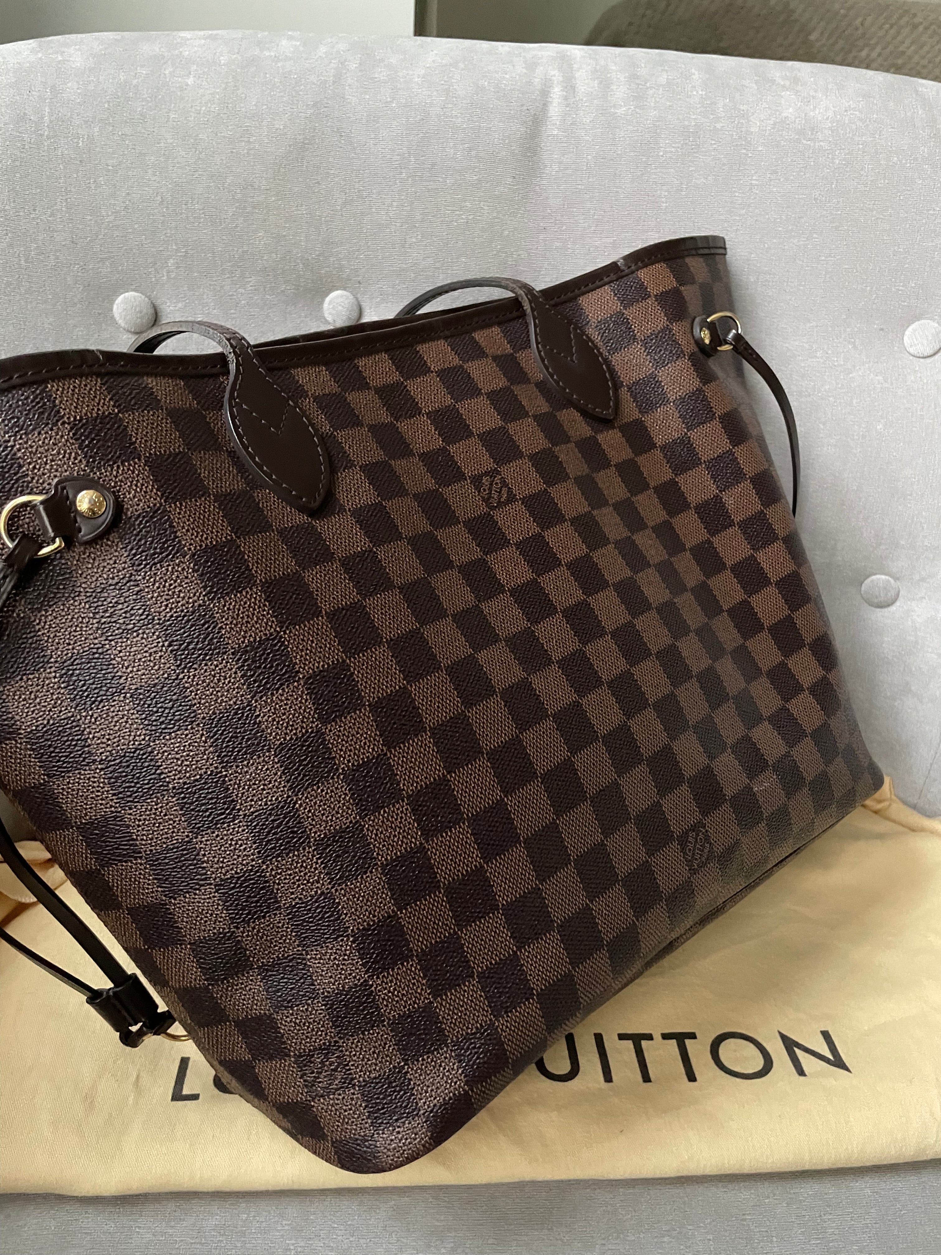 Louis Vuitton Neverfull MM Damier Ebene Cherry Interior (RRP £1,410)
