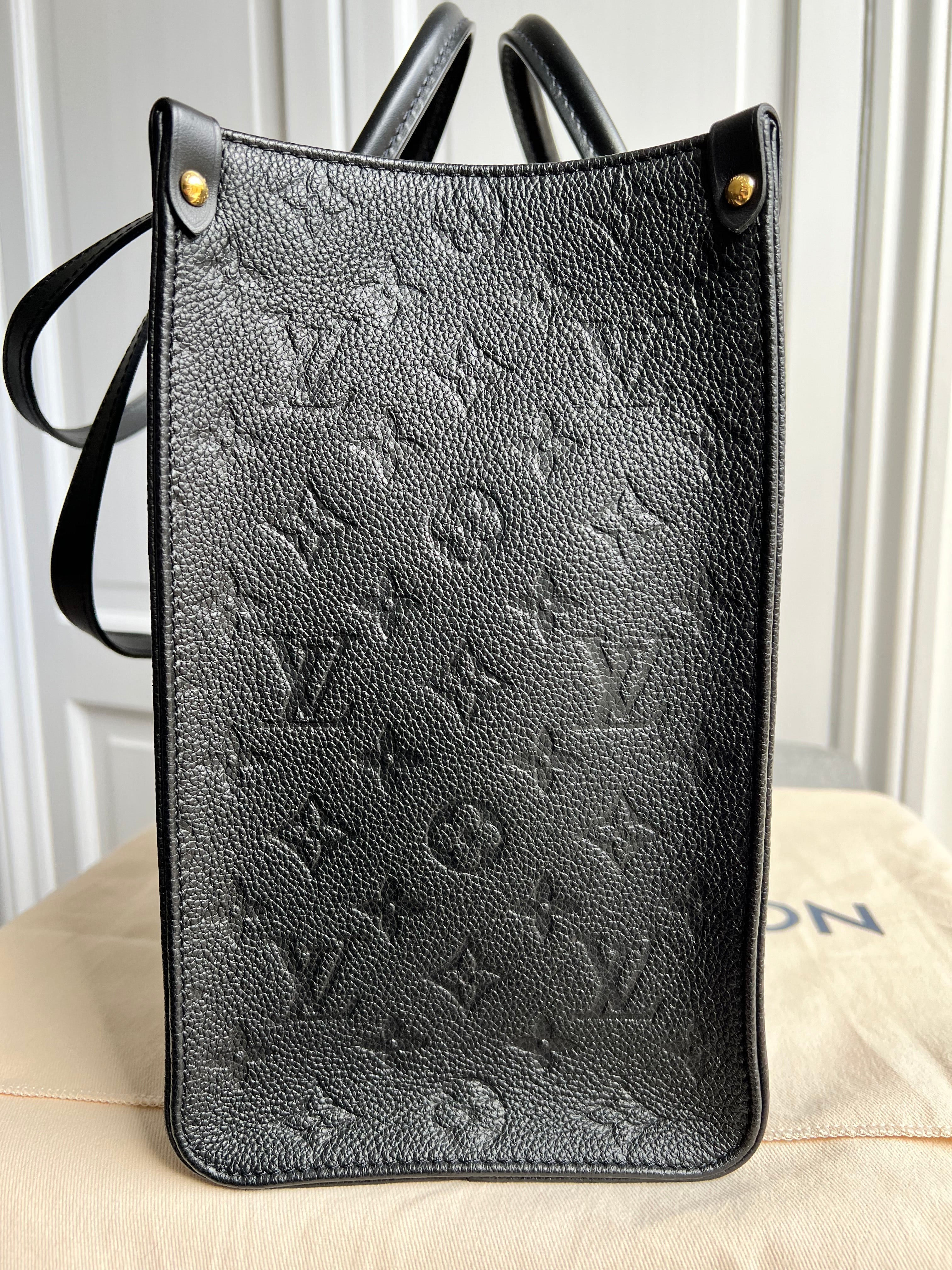 Louis Vuitton On the Go MM Black Empreinte (RRP £2,450)