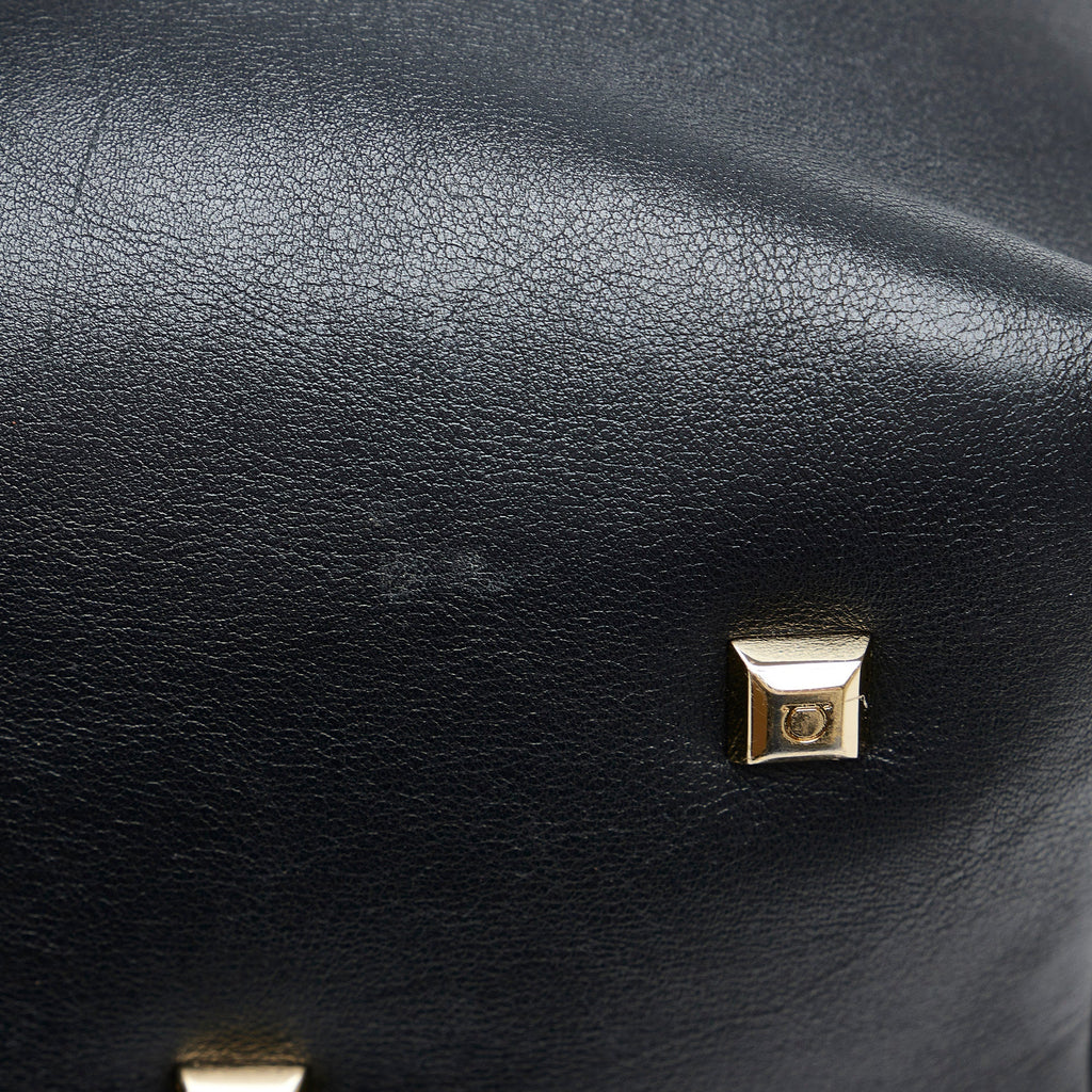 Black Ferragamo Gancini Tote Bag