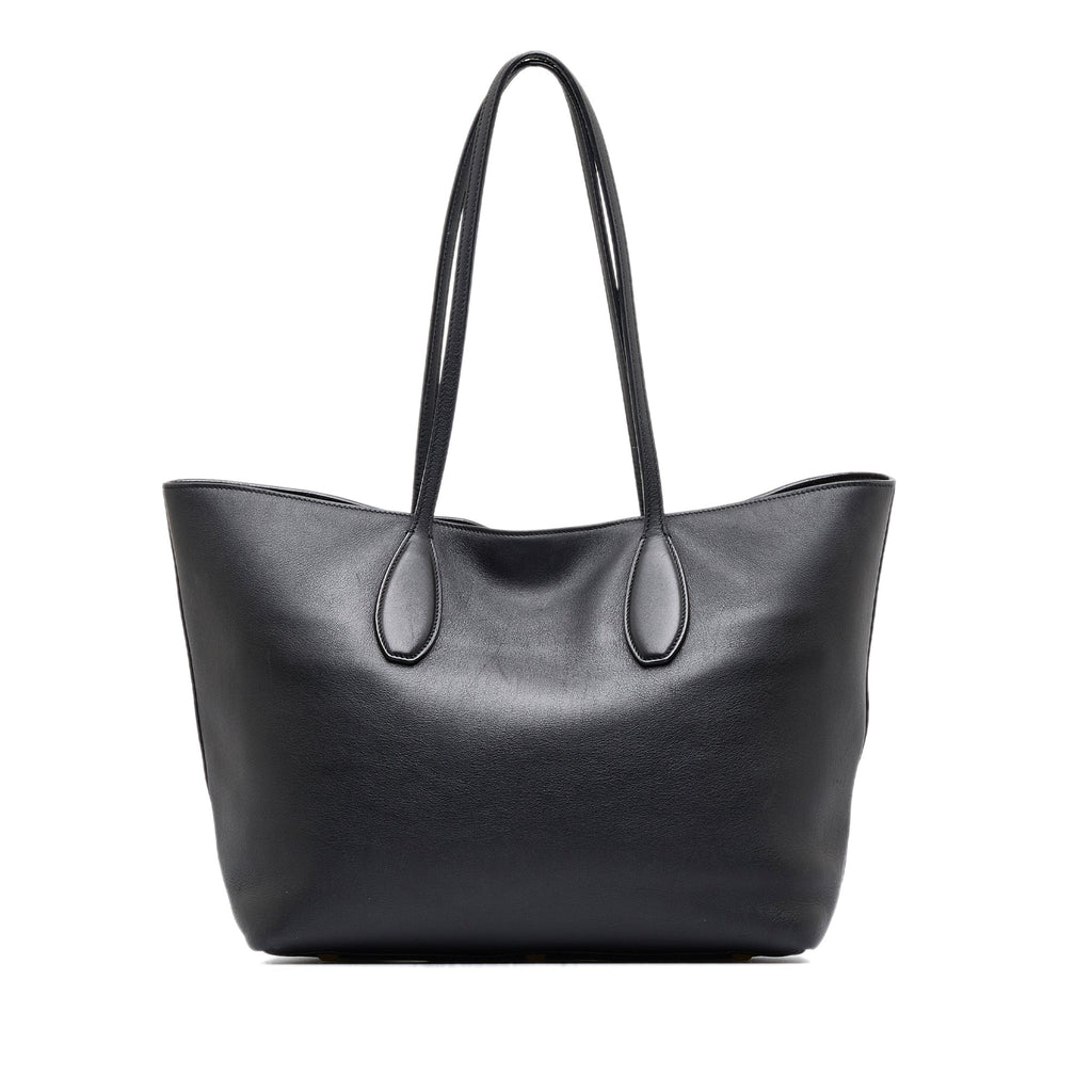 Black Ferragamo Gancini Tote Bag