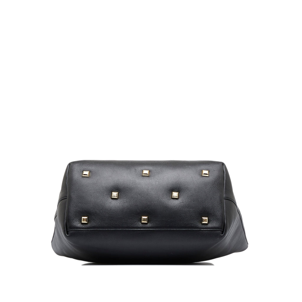Black Ferragamo Gancini Tote Bag