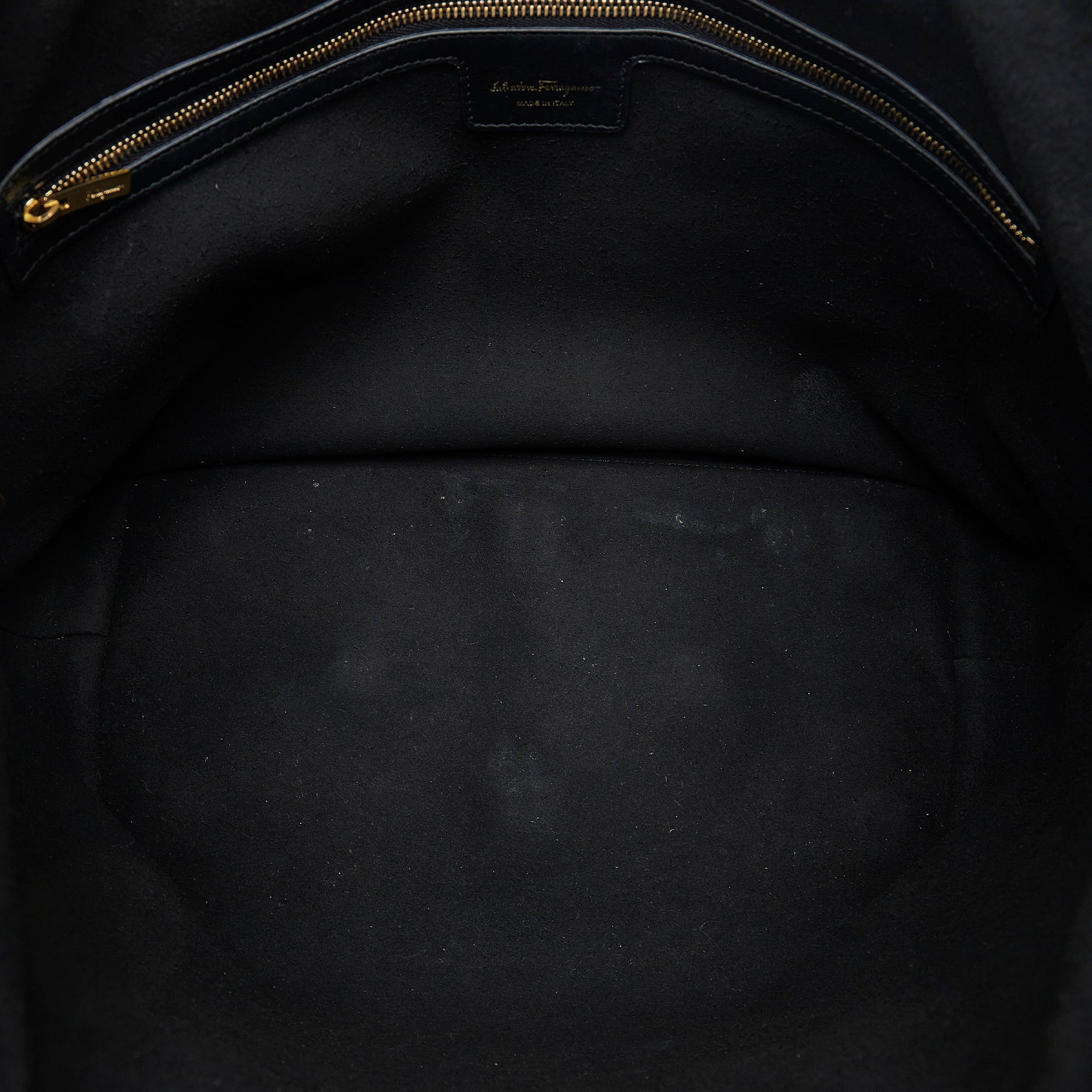 Black Ferragamo Gancini Tote Bag