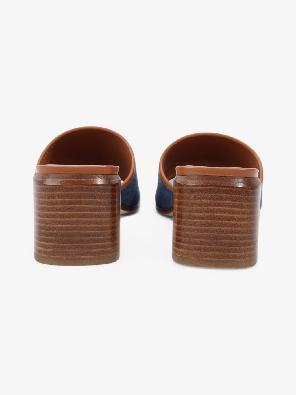 Burberry Denim Mules 55 Blue / Brown Denim EU 38 UK 5