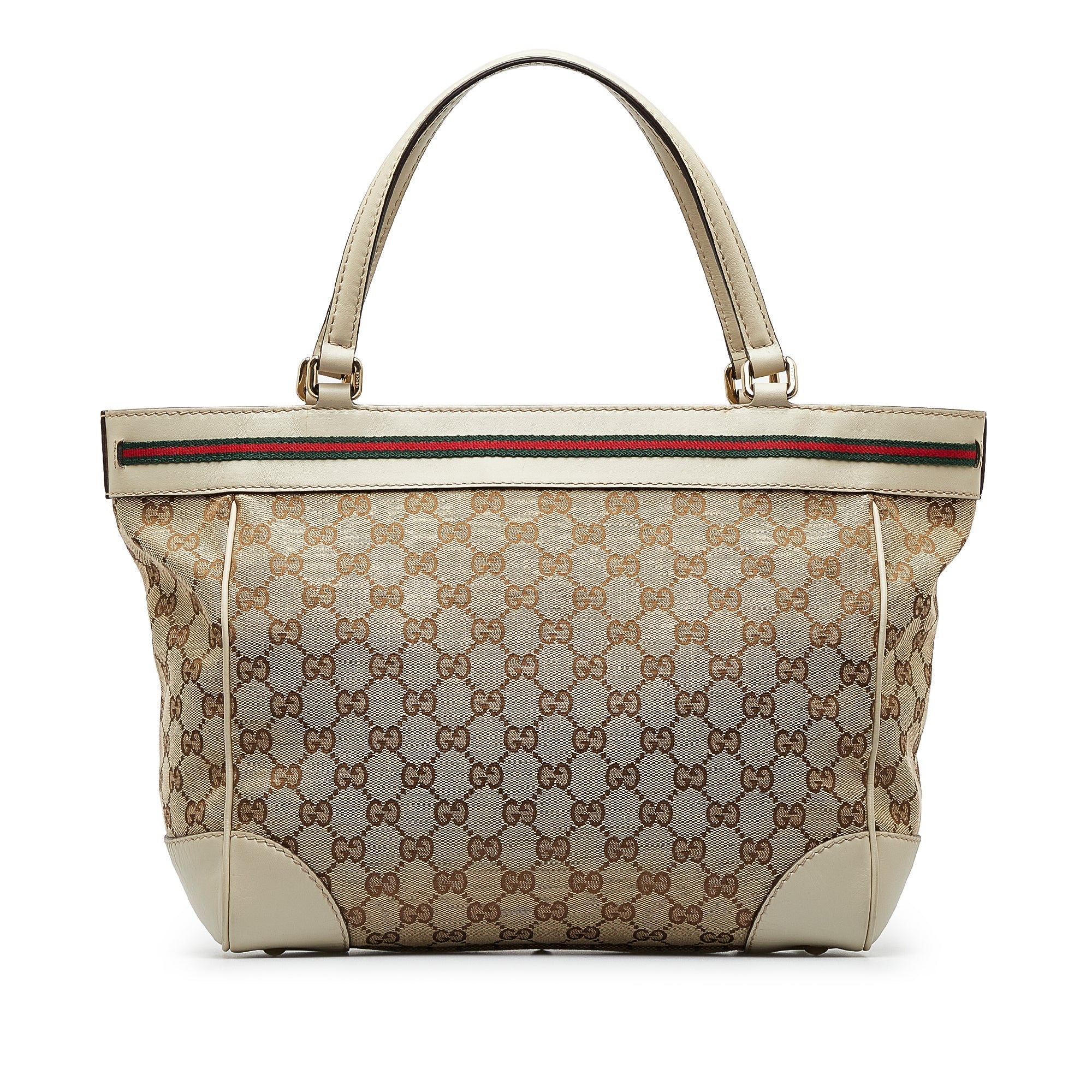 Tan Gucci GG Canvas Mayfair Tote Bag