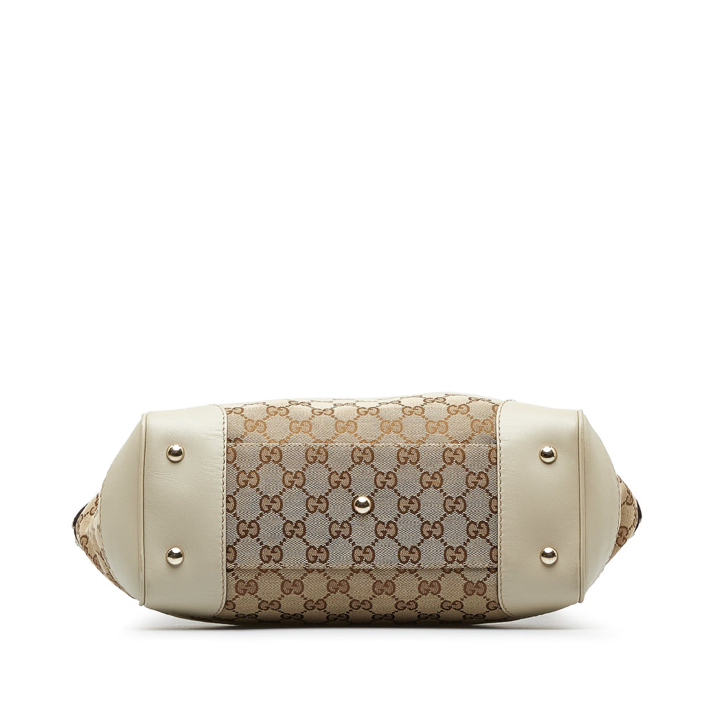 Tan Gucci GG Canvas Mayfair Tote Bag