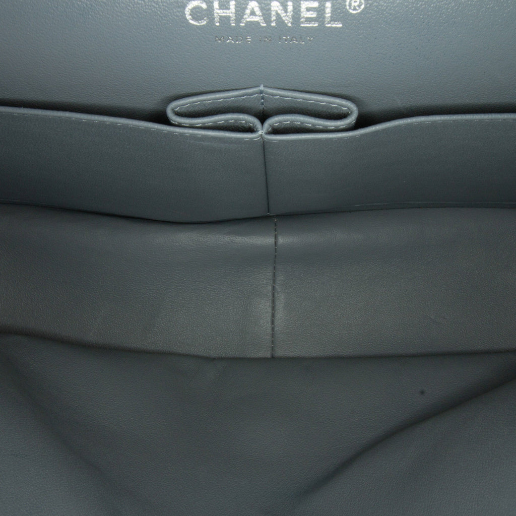 Chanel Classic Double Flap Jumbo Blue Caviar Gold
