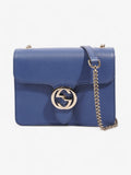 Gucci Dollar Interlocking G Caspian Calfskin Leather Small