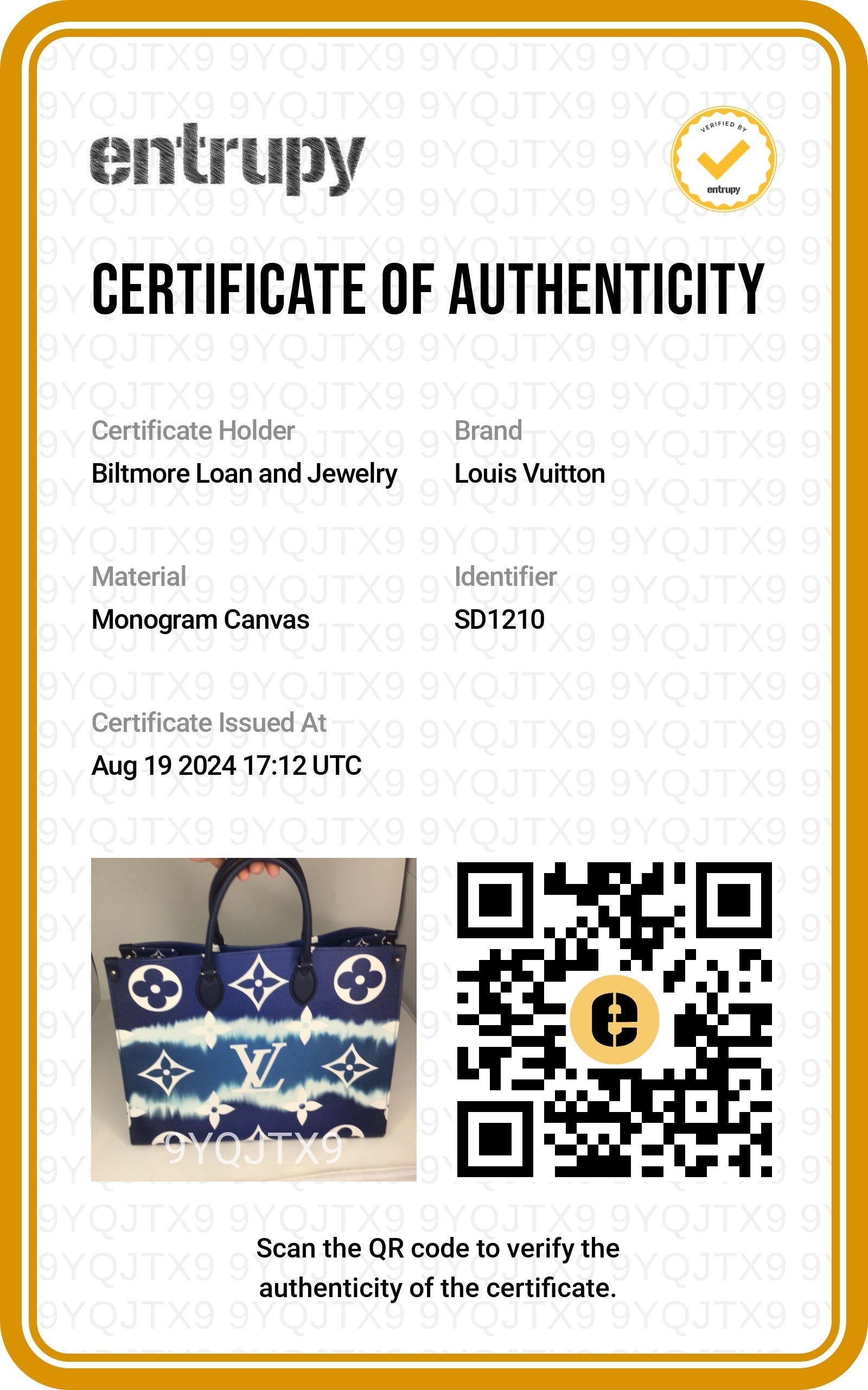 Louis Vuitton Giant Monogram Escale Onthego GM Tote