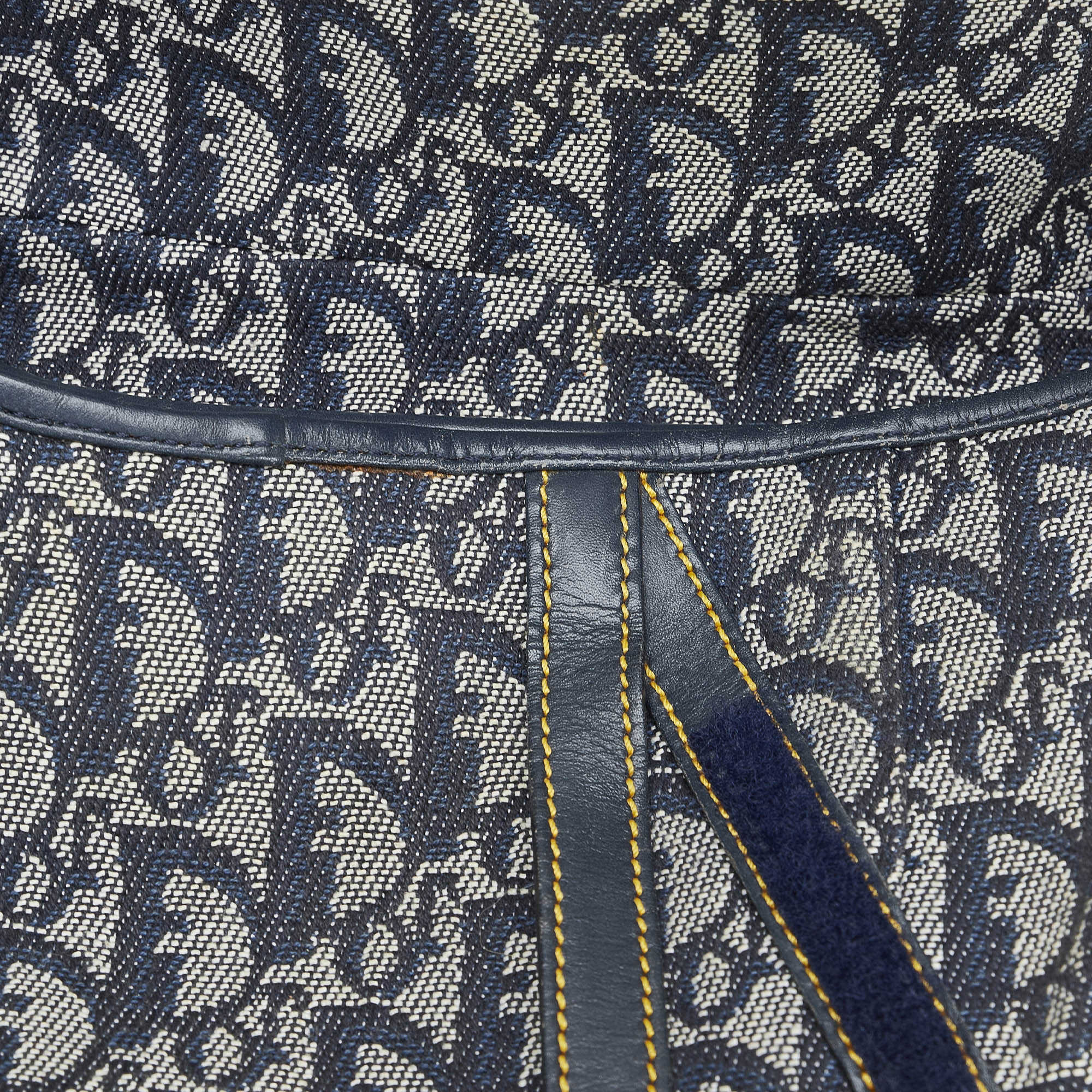 Dior Saddle Bag Blue Oblique Canvas