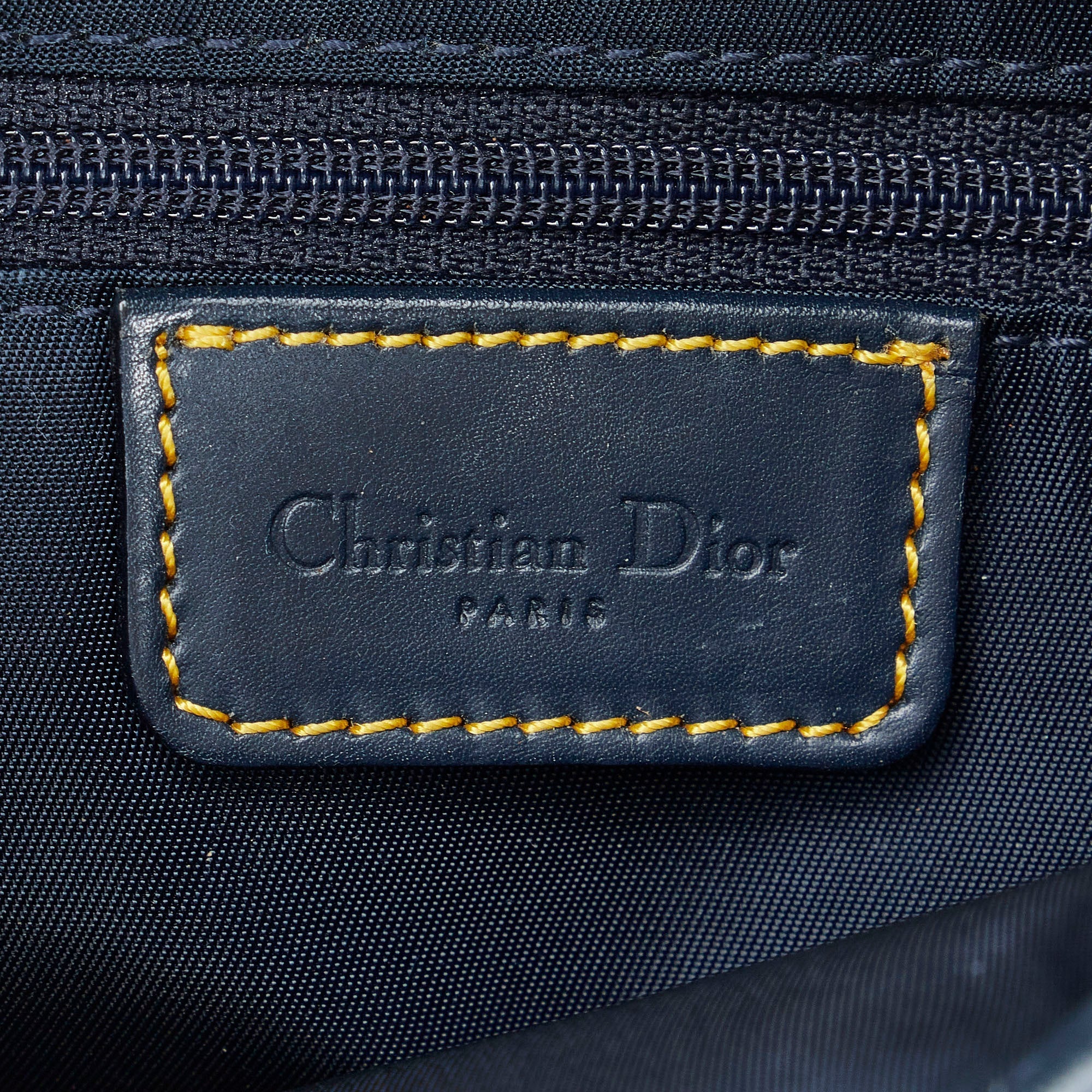 Dior Saddle Bag Blue Oblique Canvas