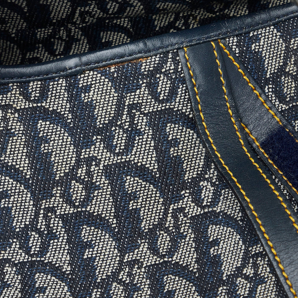 Dior Saddle Bag Blue Oblique Canvas