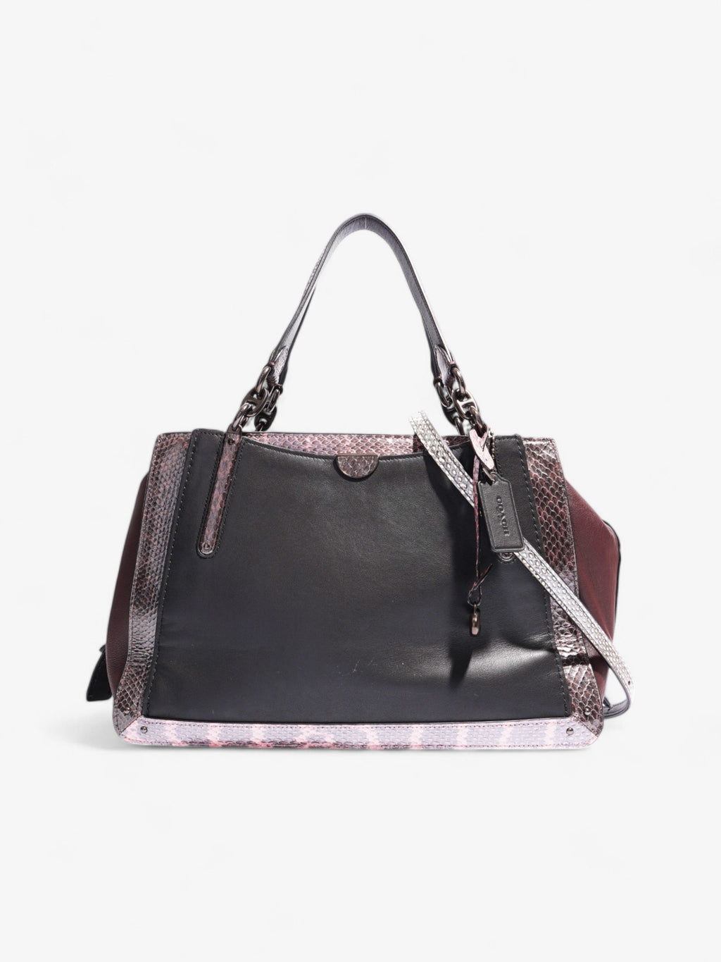 Coach Dreamer Black / Burgundy Leather 36