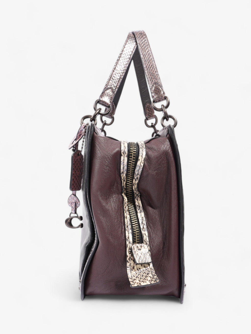 Coach Dreamer Black / Burgundy Leather 36