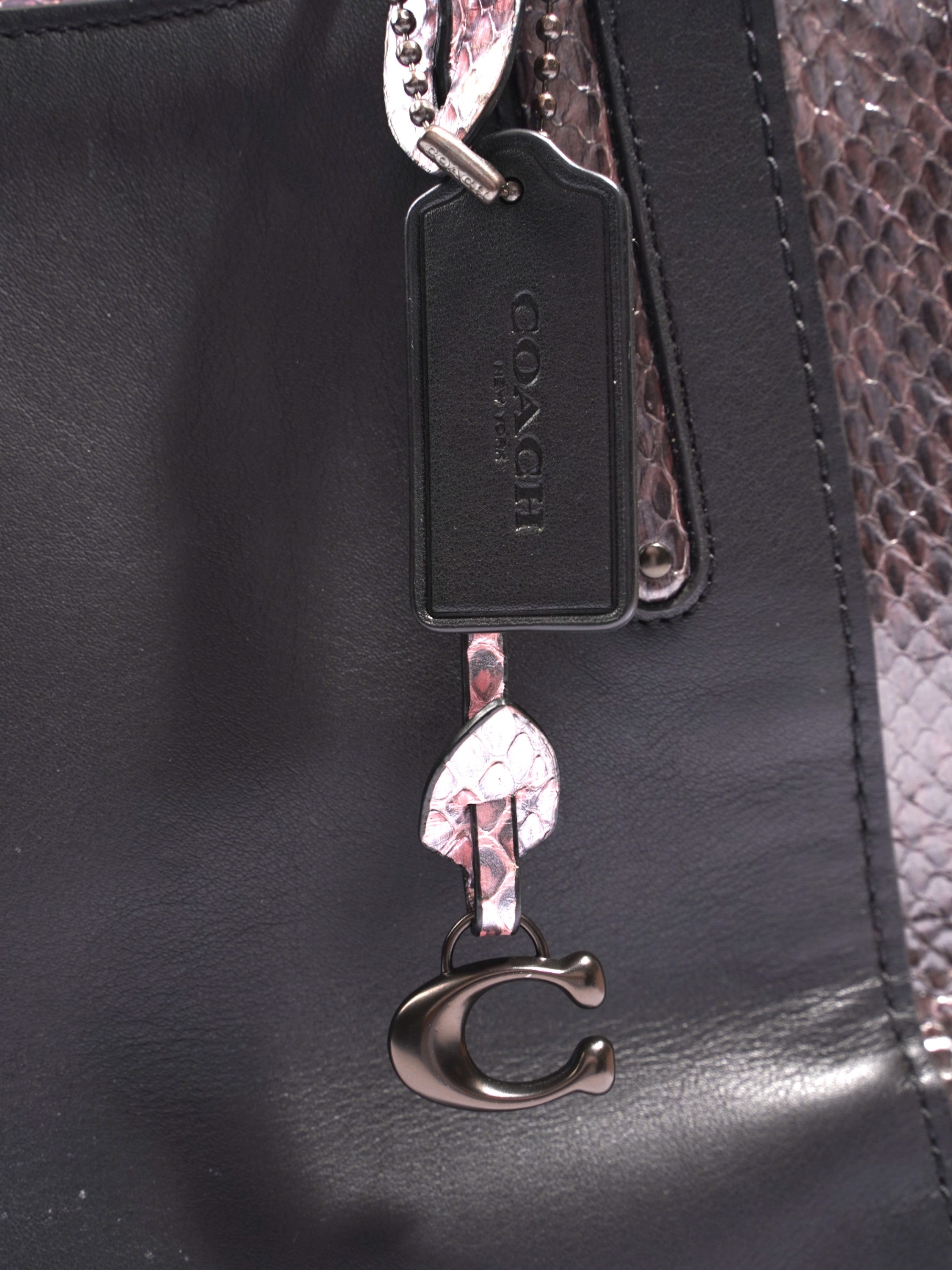 Coach Dreamer Black / Burgundy Leather 36