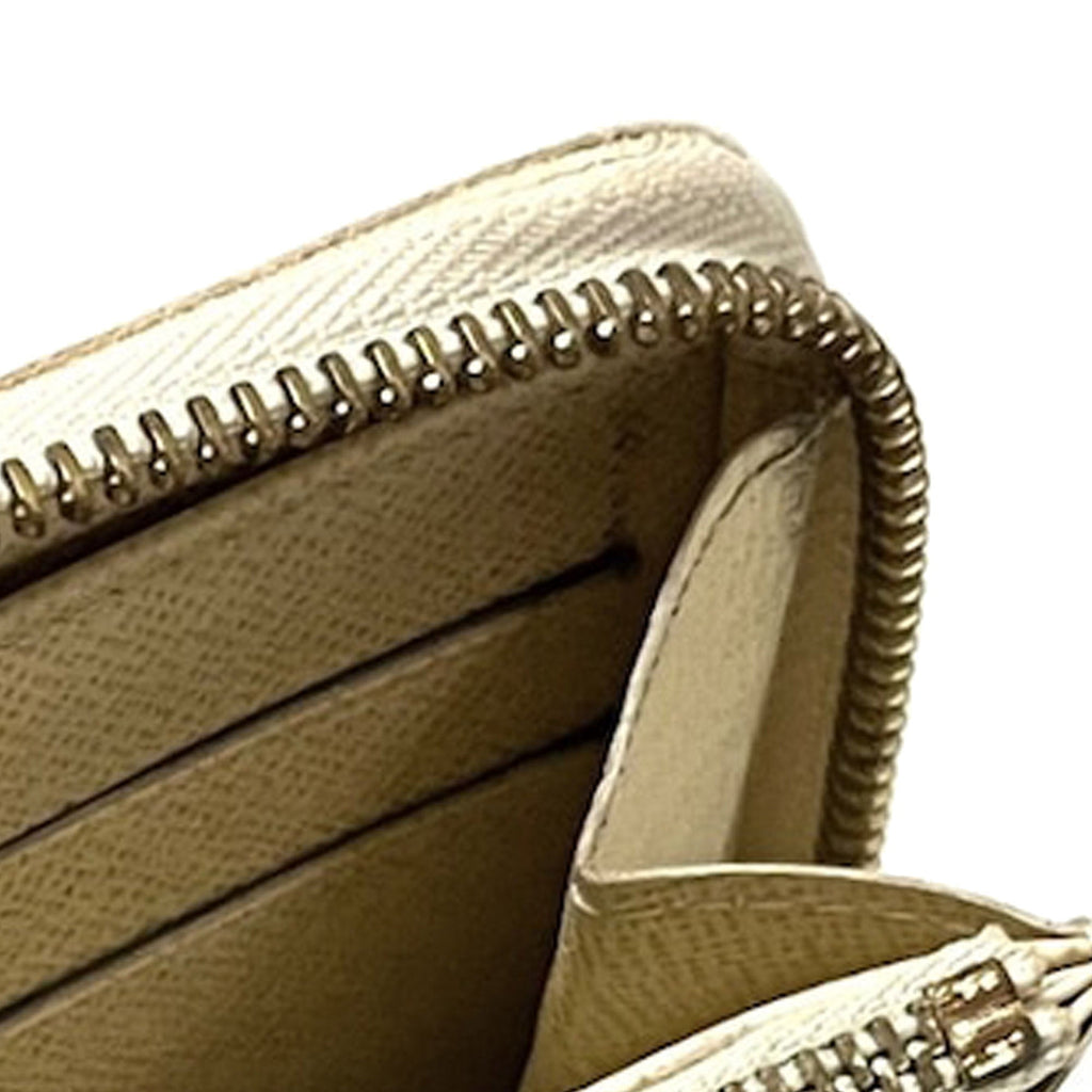 White Louis Vuitton Damier Azur Zippy Wallet