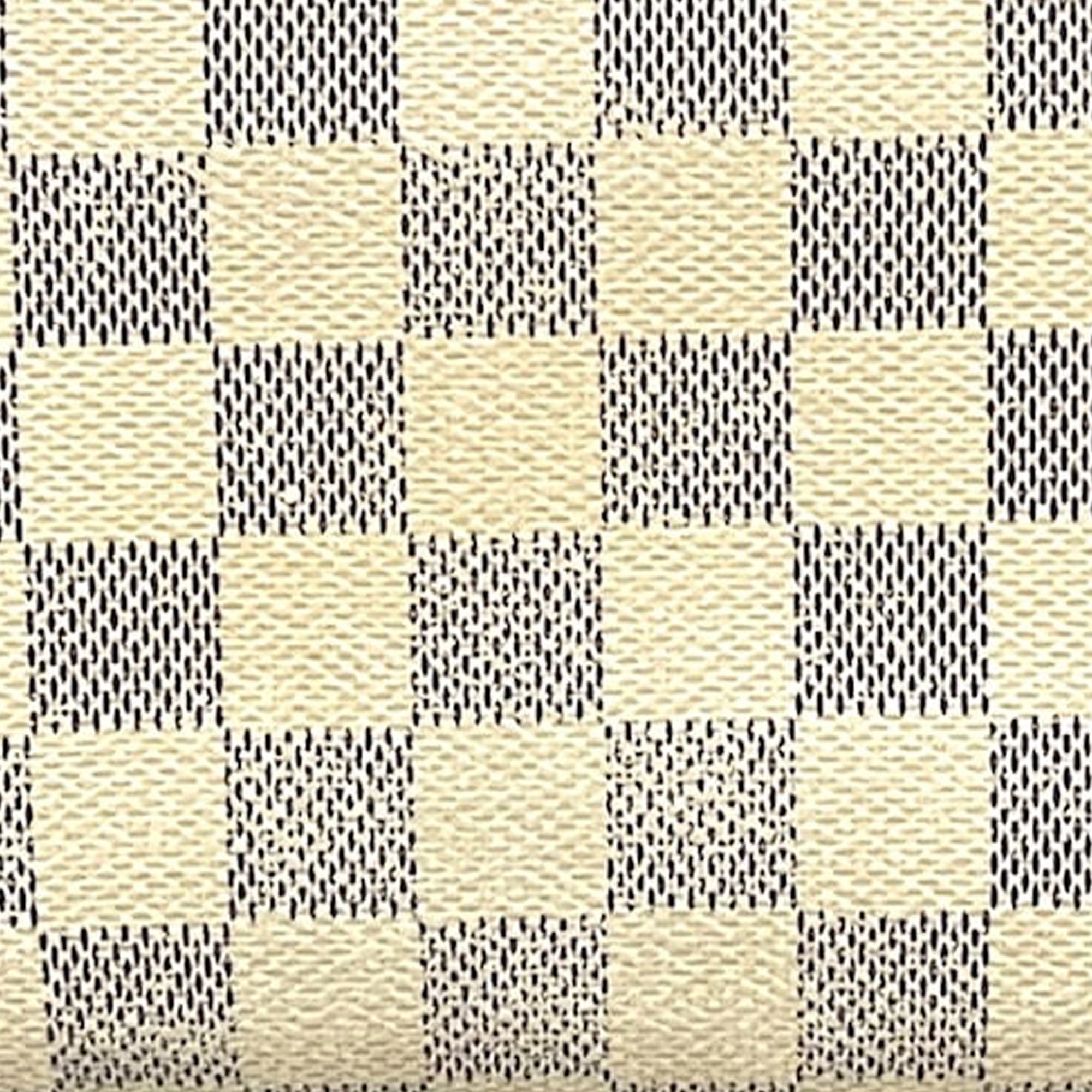 White Louis Vuitton Damier Azur Zippy Wallet
