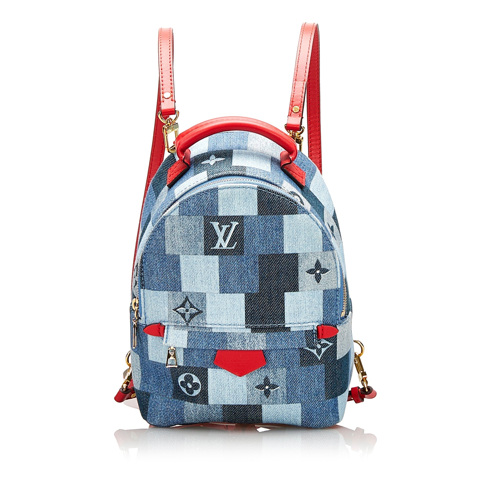 Louis Vuitton Palm Springs Patchwork Denim Monogram  Limited Edition