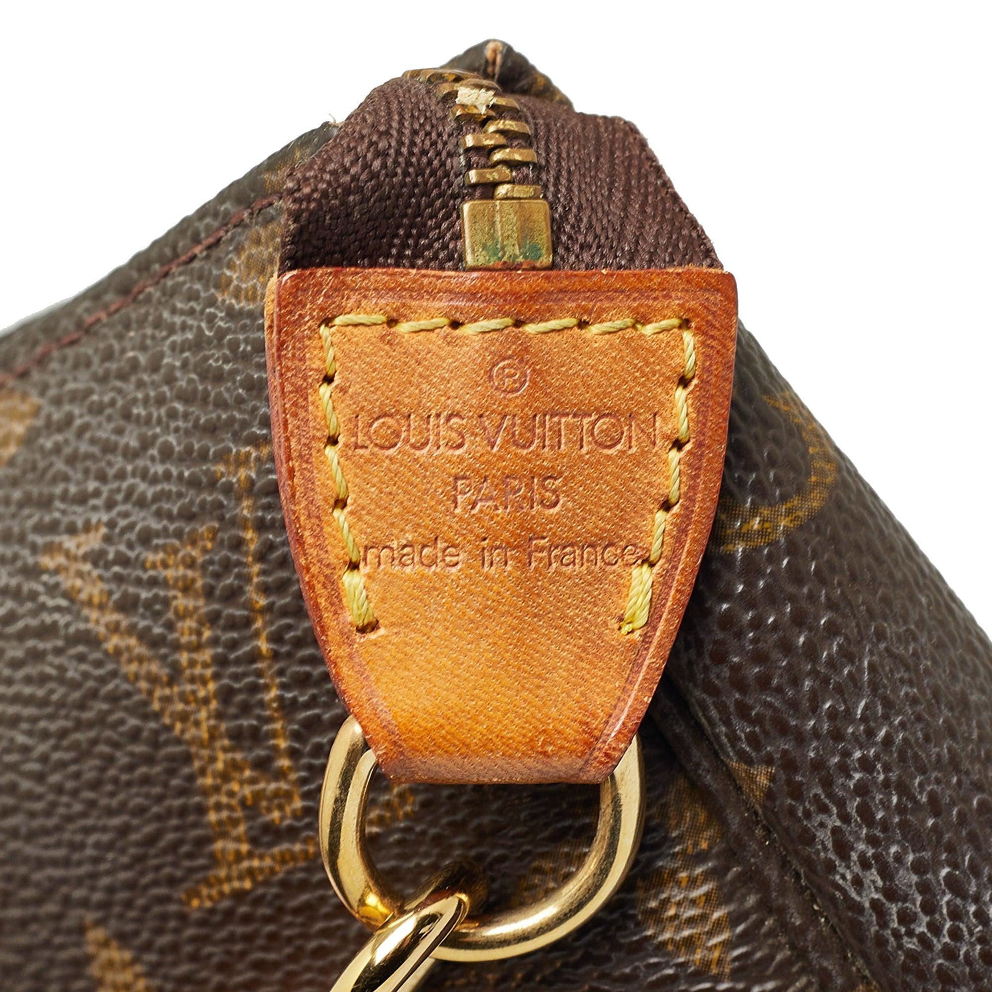 Brown Louis Vuitton Monogram Pochette Accessoires Baguette