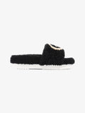 Gucci Interlocking G Slides Black / Butterscotch Shearling EU 37 UK 4