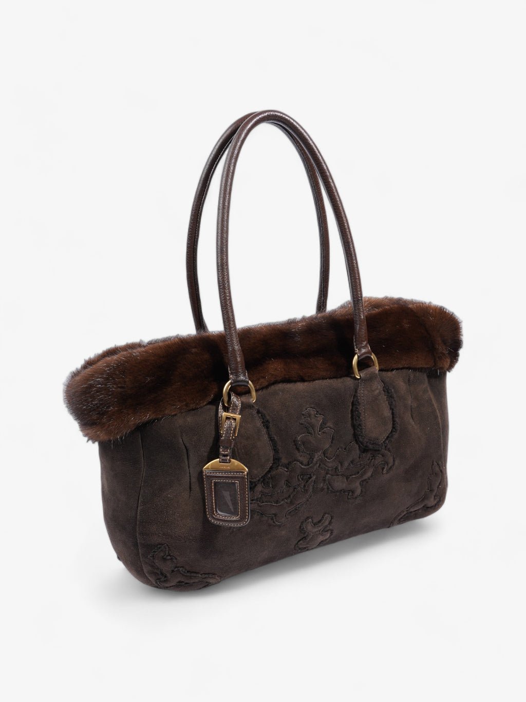 Prada Shearling Bag Brown Shearling