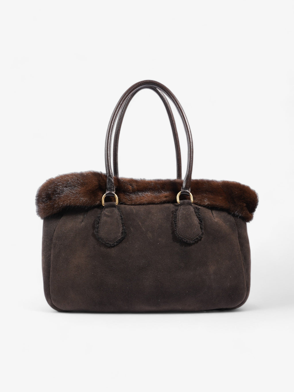 Prada Shearling Bag Brown Shearling