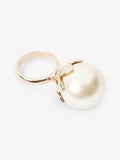 Christian Dior Faux Pearl Ring Gold Base Metal M (Circumference - 16.56mm)