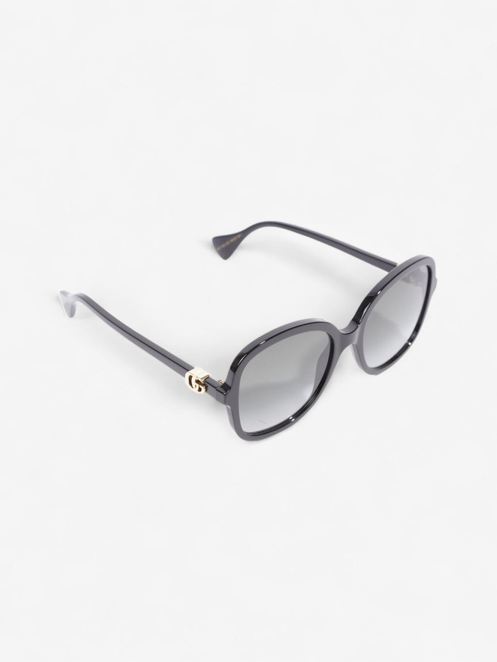 Gucci Round Sunglasses Black Acetate 145mm