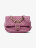 Chanel Classic Flap Bag Mauve Caviar Leather