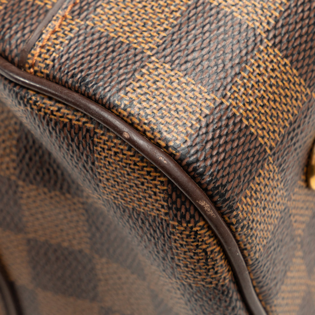 Brown Louis Vuitton Damier Ebene Duomo Handbag