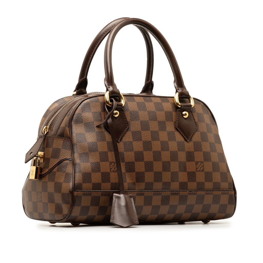 Brown Louis Vuitton Damier Ebene Duomo Handbag