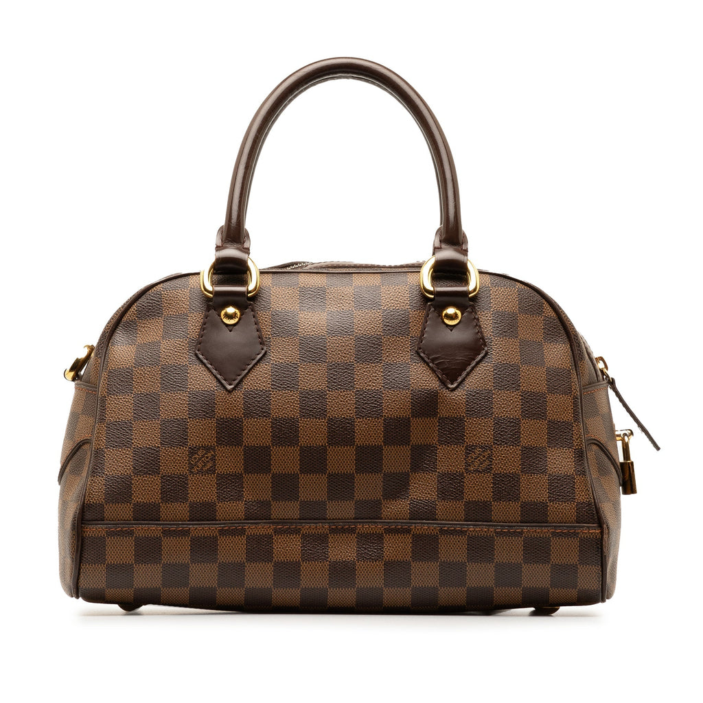 Brown Louis Vuitton Damier Ebene Duomo Handbag