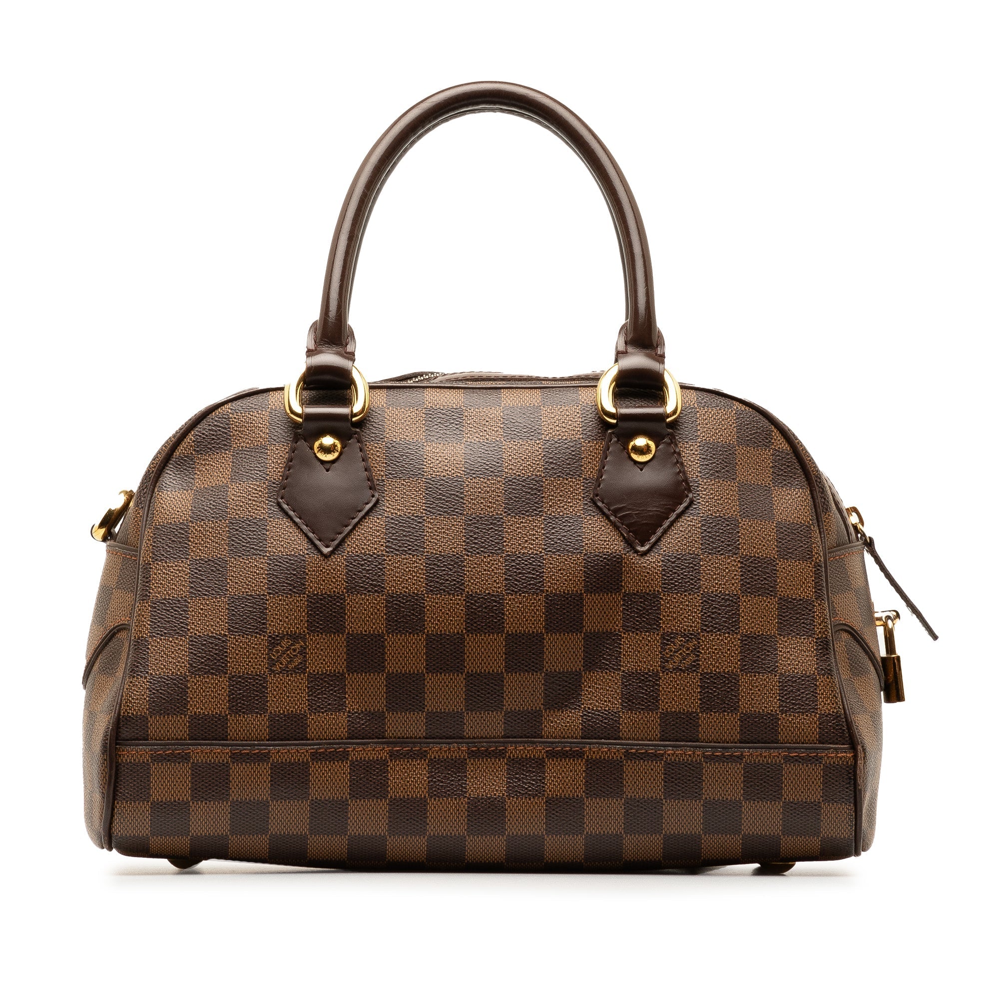 Brown Louis Vuitton Damier Ebene Duomo Handbag