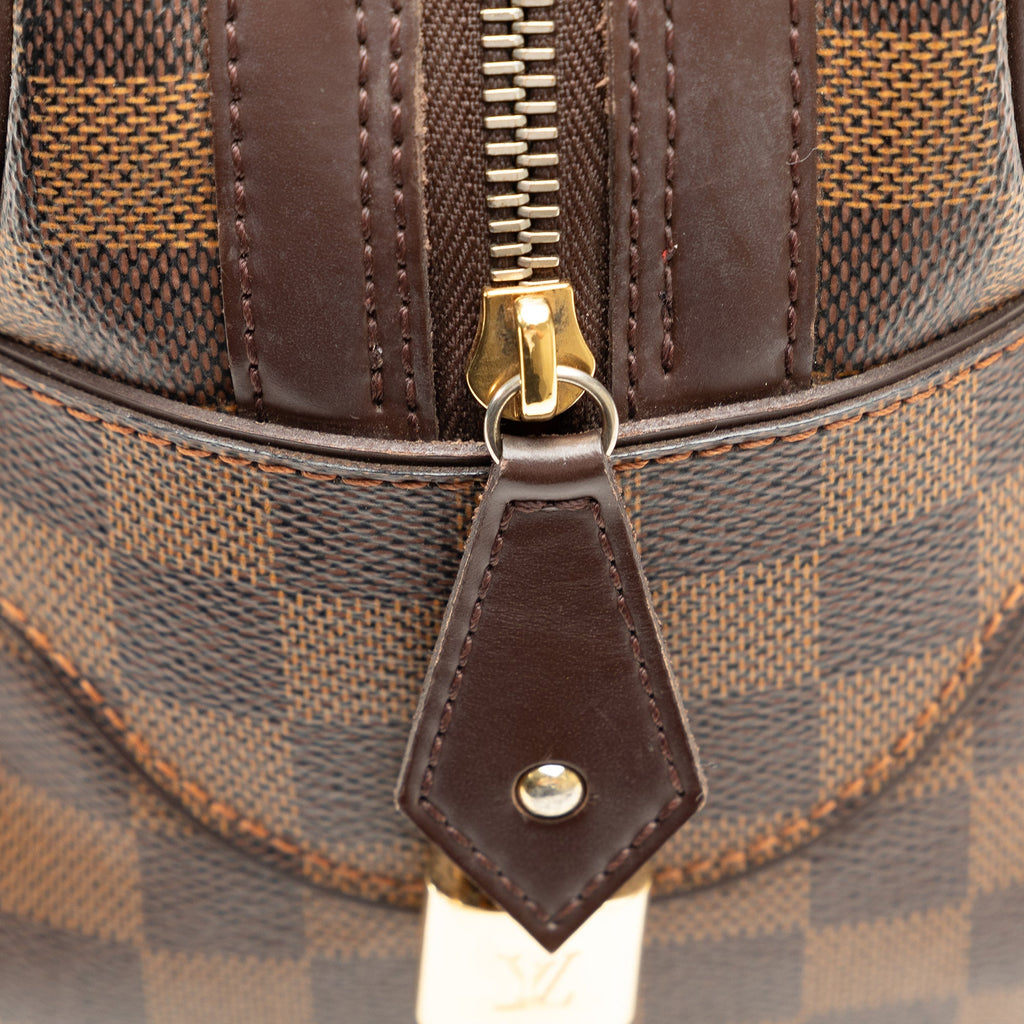 Brown Louis Vuitton Damier Ebene Duomo Handbag