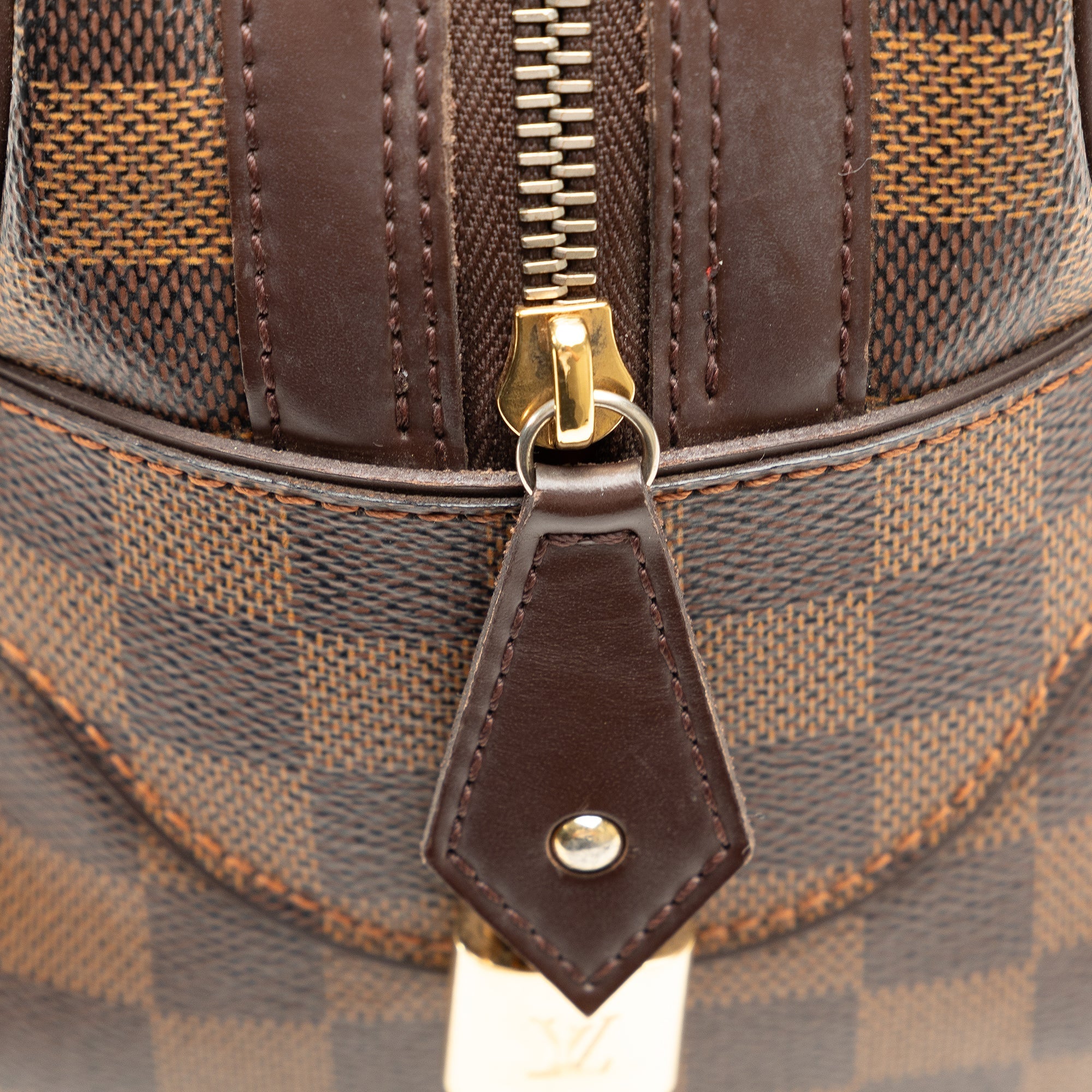 Brown Louis Vuitton Damier Ebene Duomo Handbag