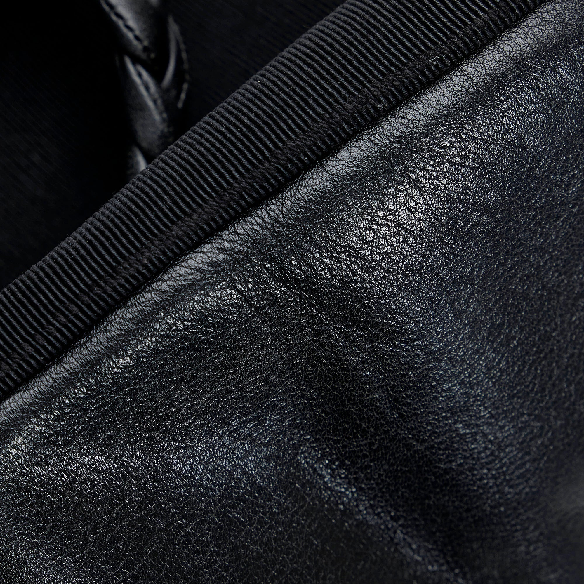 Black Ferragamo Tiered Grosgrain Tote Bag
