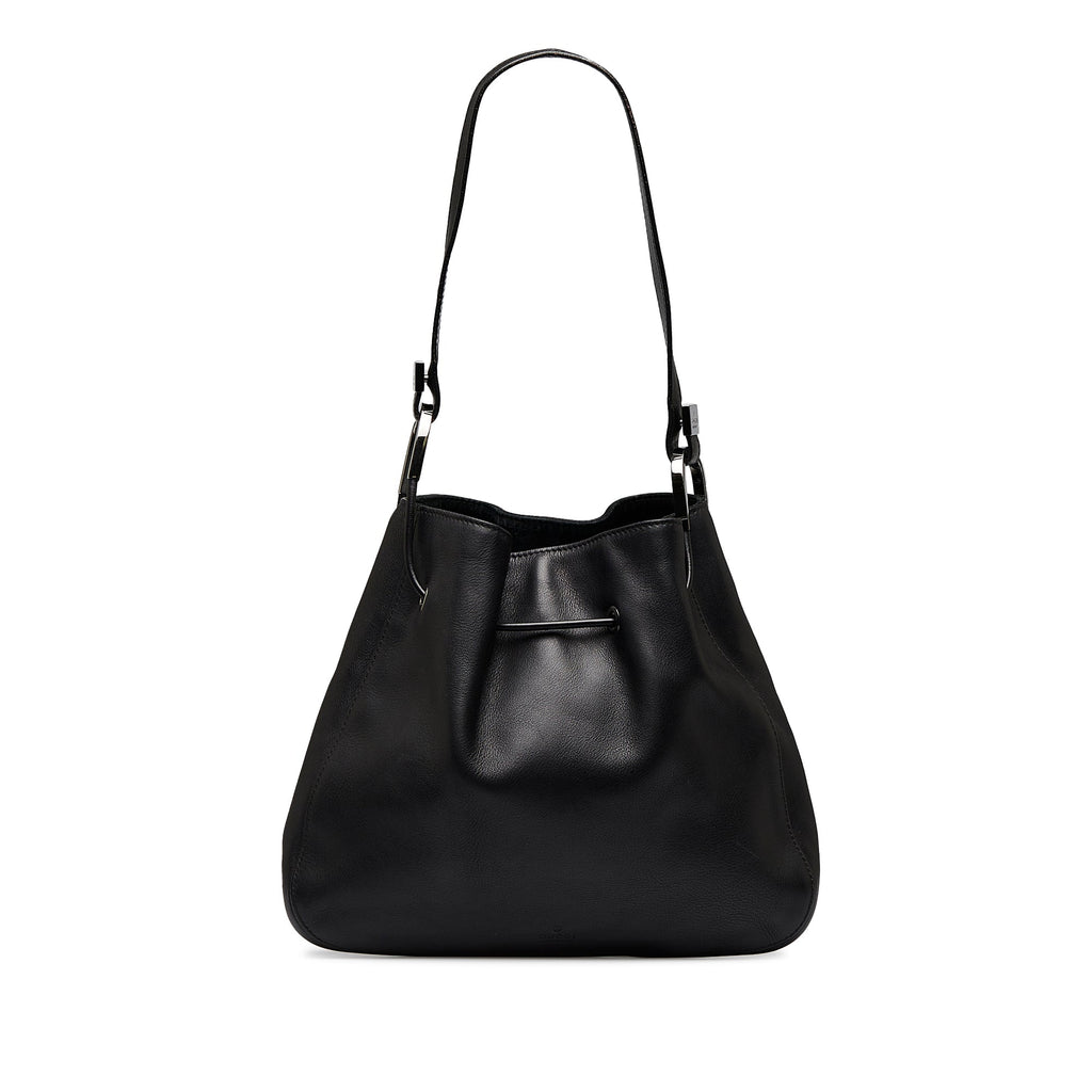 Gucci Shoulder Bag Black Leather