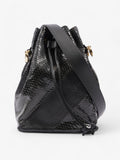 Fendi Mon Tresor Bucket Bag Black Embossed Leather