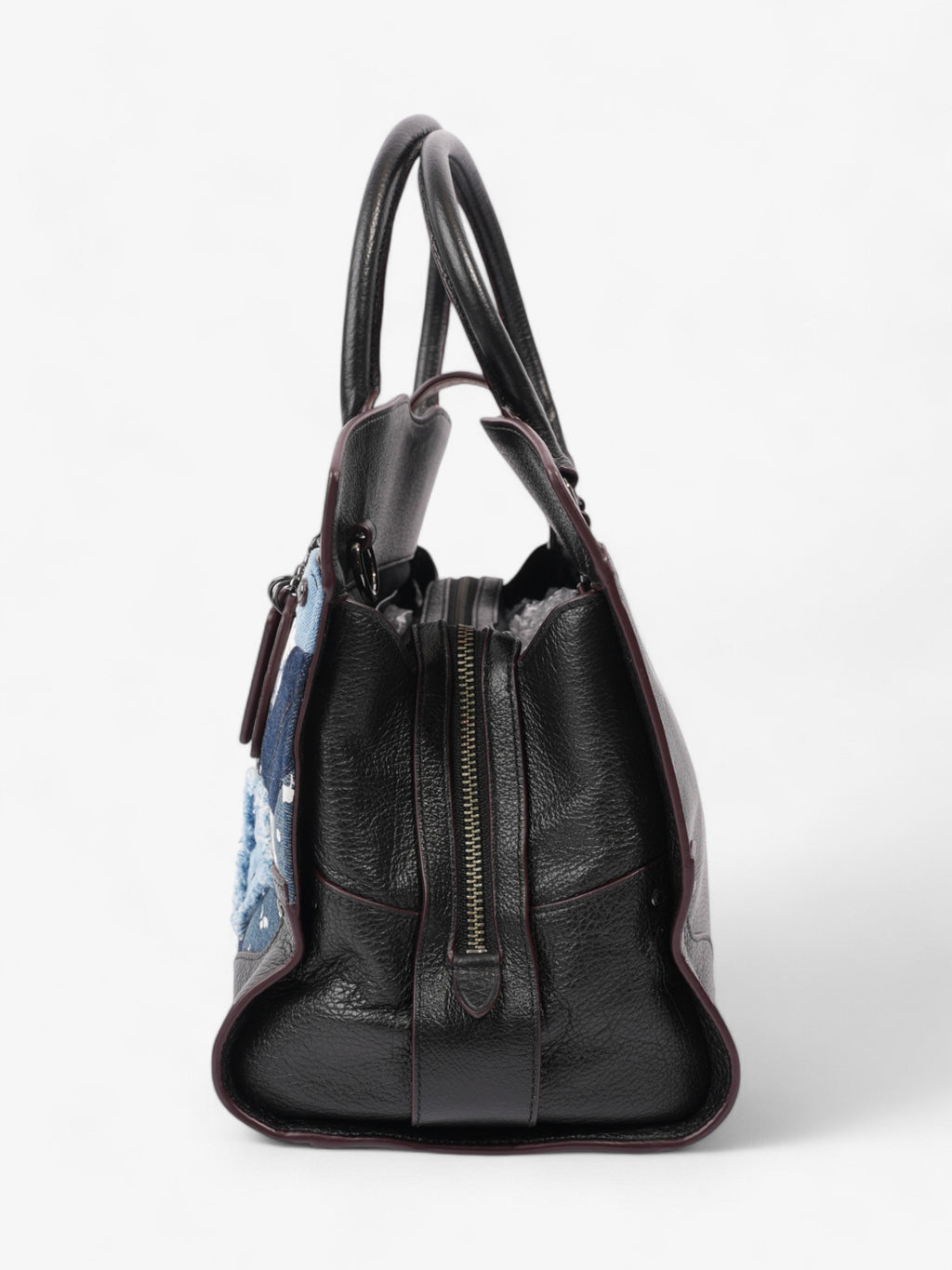 Coach Mercer Satchel Black / Blue Denim