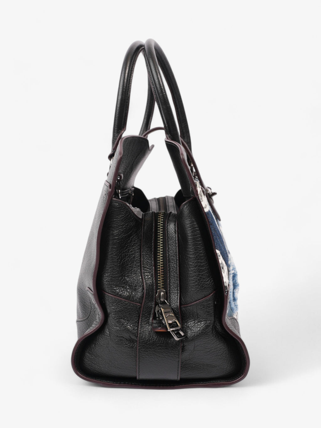 Coach Mercer Satchel Black / Blue Denim