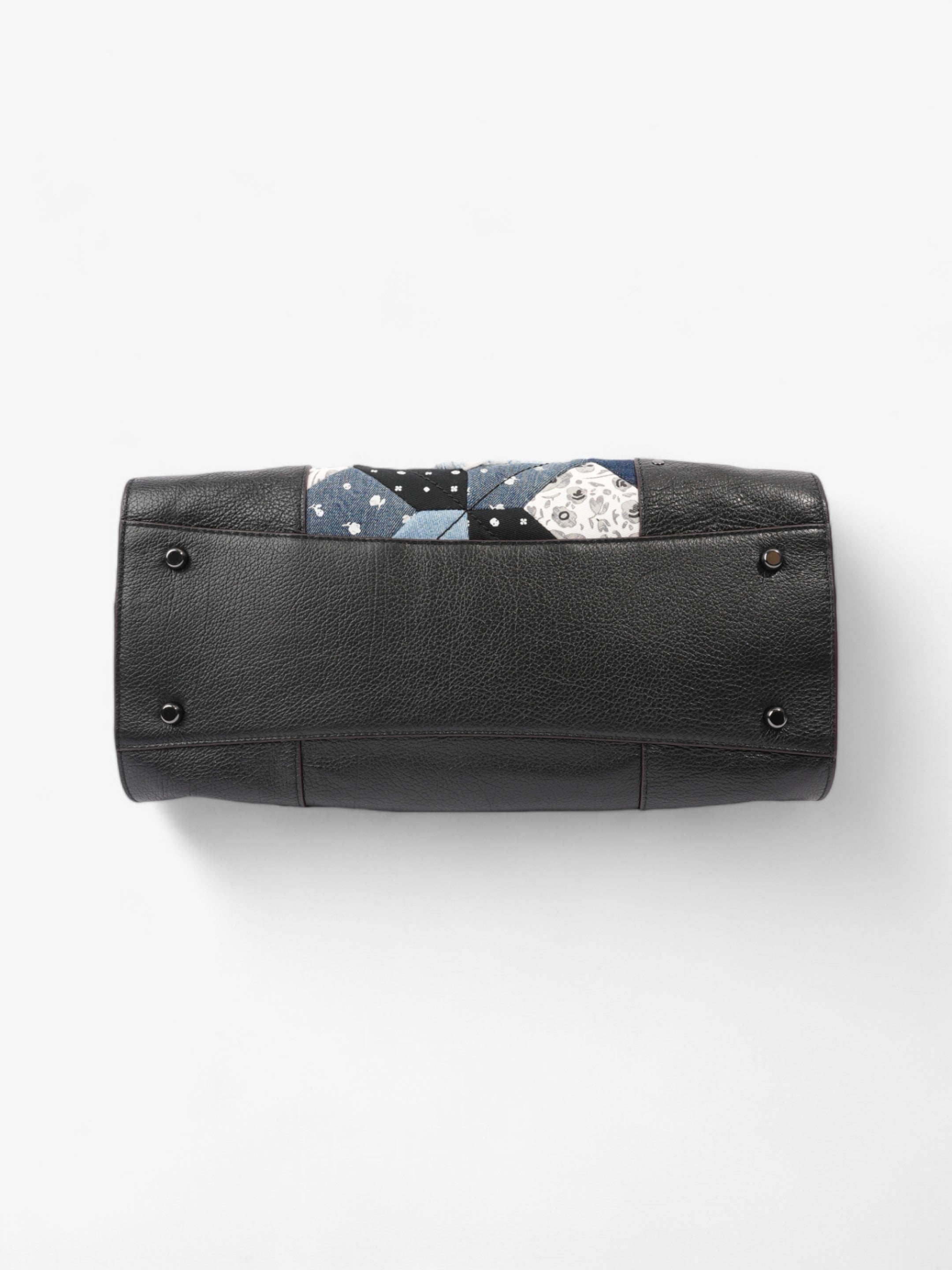 Coach Mercer Satchel Black / Blue Denim