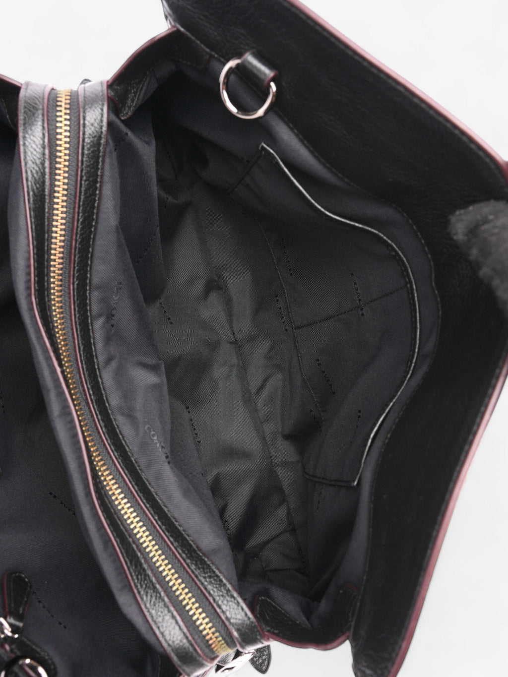 Coach Mercer Satchel Black / Blue Denim