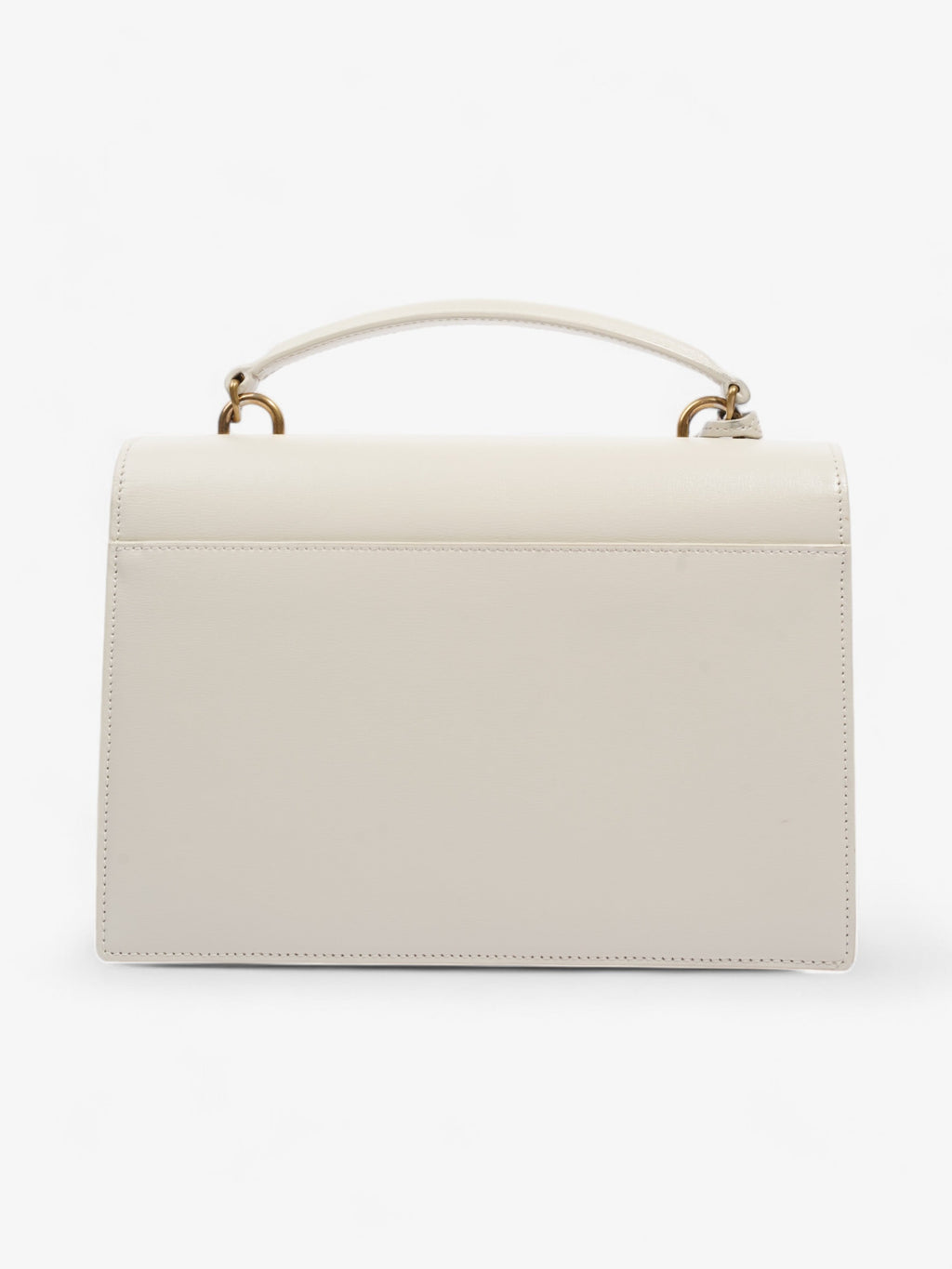 Saint Laurent Sunset White Calfskin Leather Medium