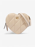 Coach Heart Bag Ivory Leather