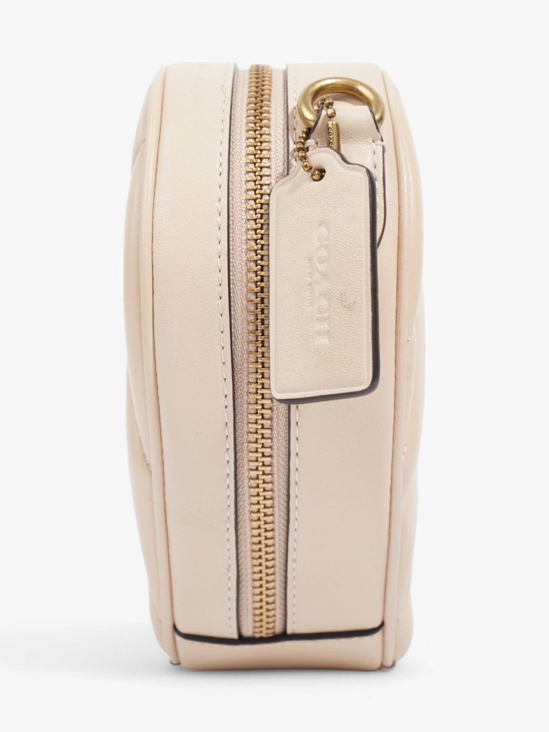 Coach Heart Bag Ivory Leather