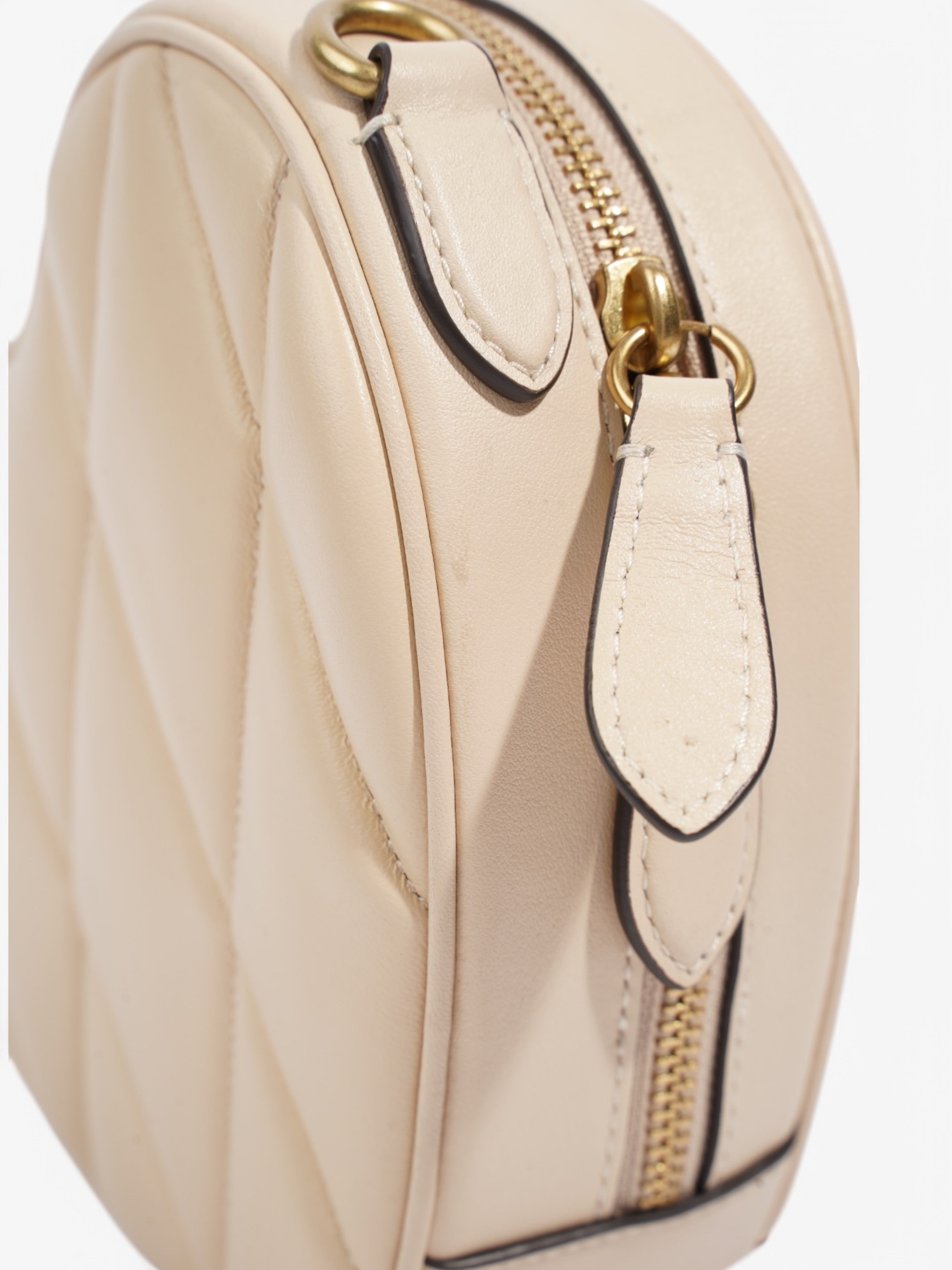 Coach Heart Bag Ivory Leather
