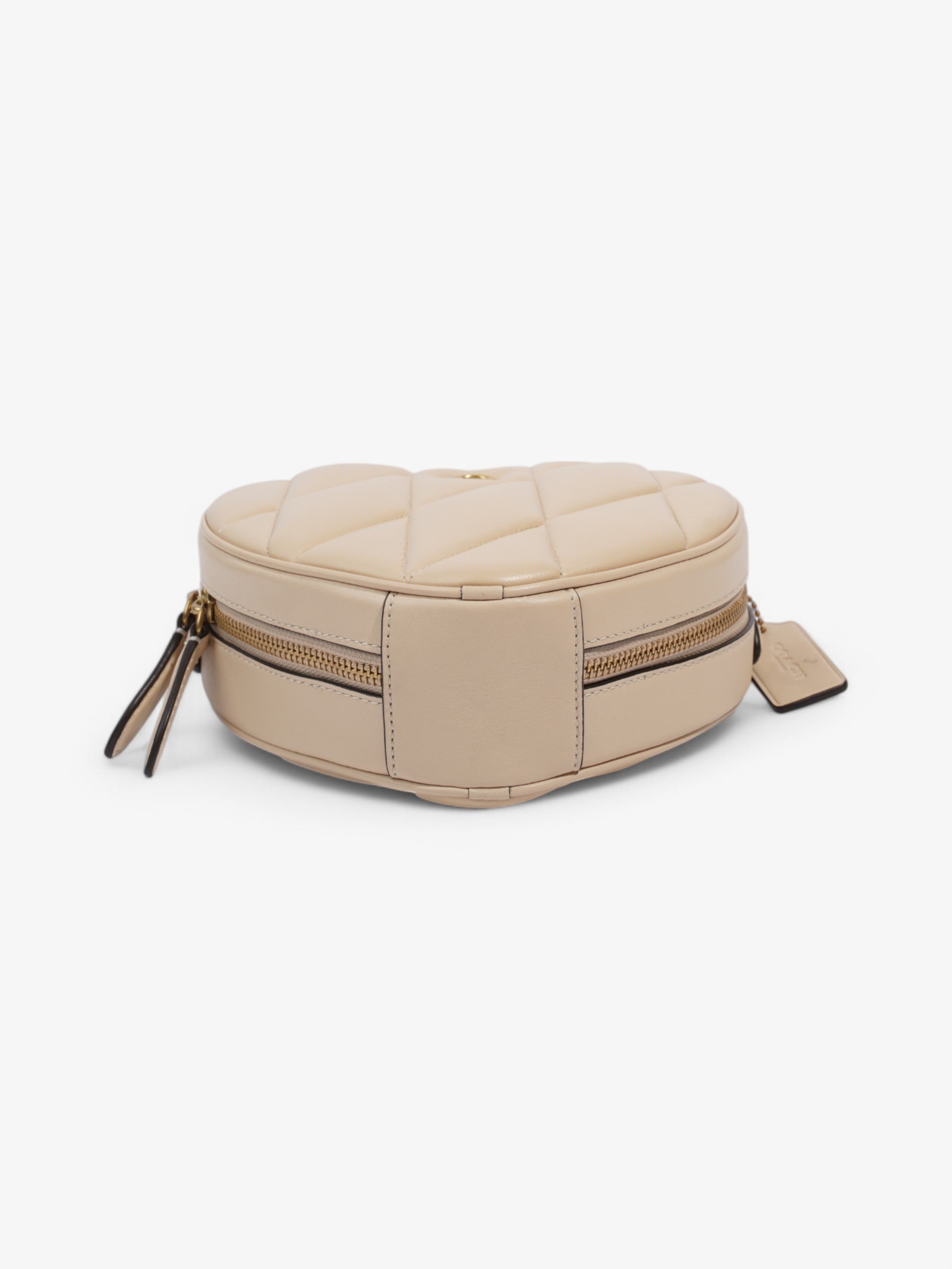 Coach Heart Bag Ivory Leather
