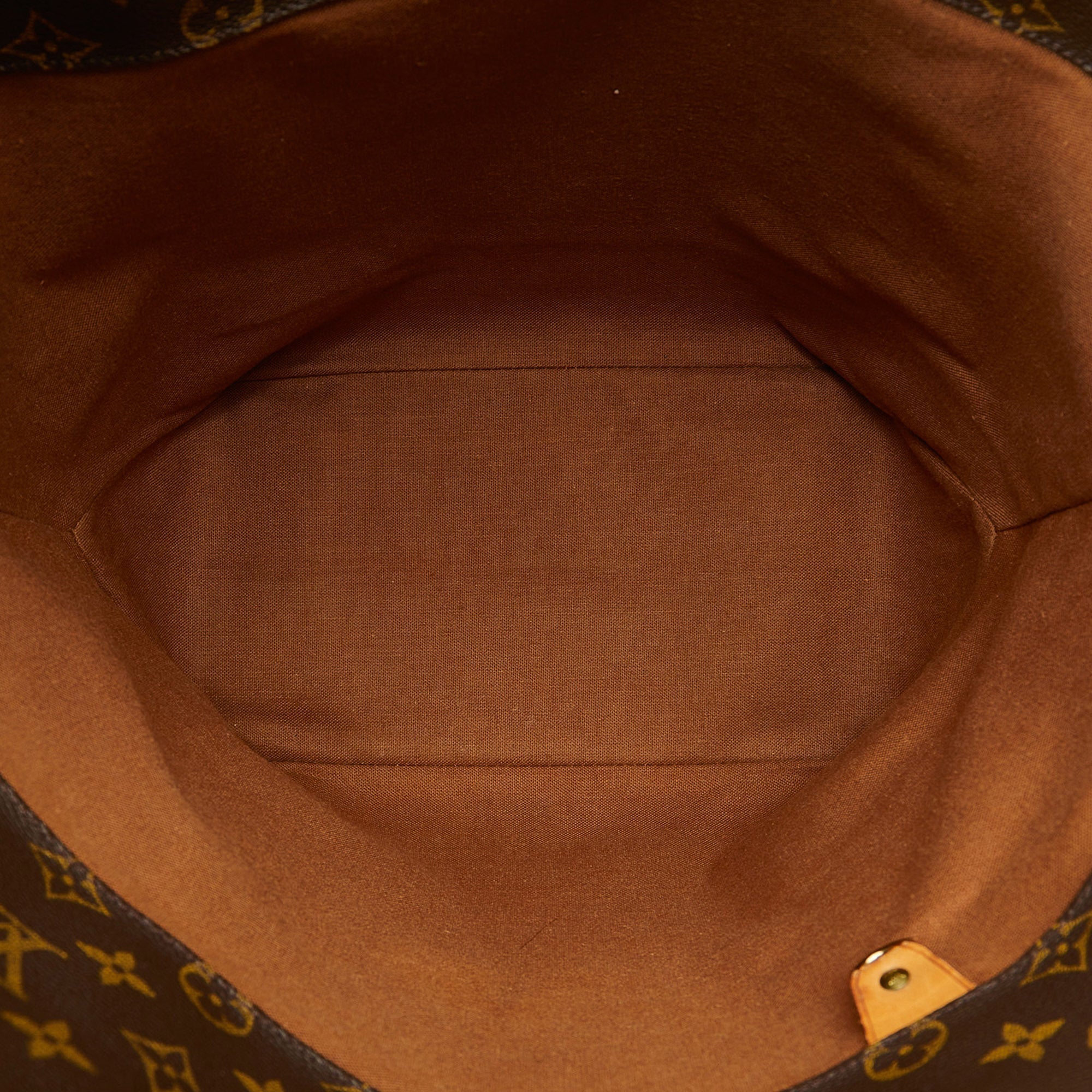 Brown Louis Vuitton Monogram Sac Shopping Tote Bag